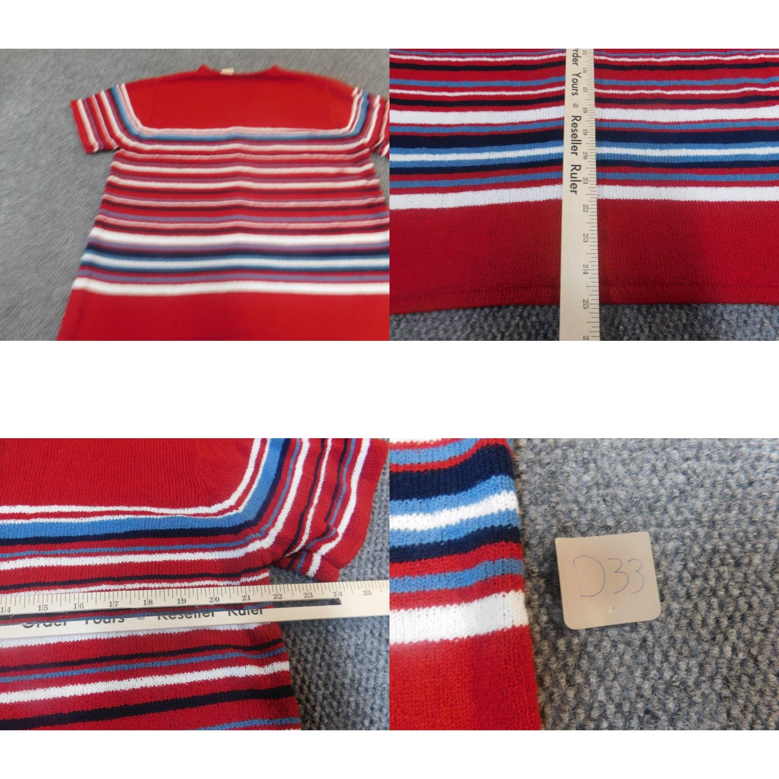 Vintage Bobbie Brooks Womens Cardigan Sweater XL Red Crewneck Pullover Knit Size XL / US 12-14 / IT 48-50 - 8 Thumbnail