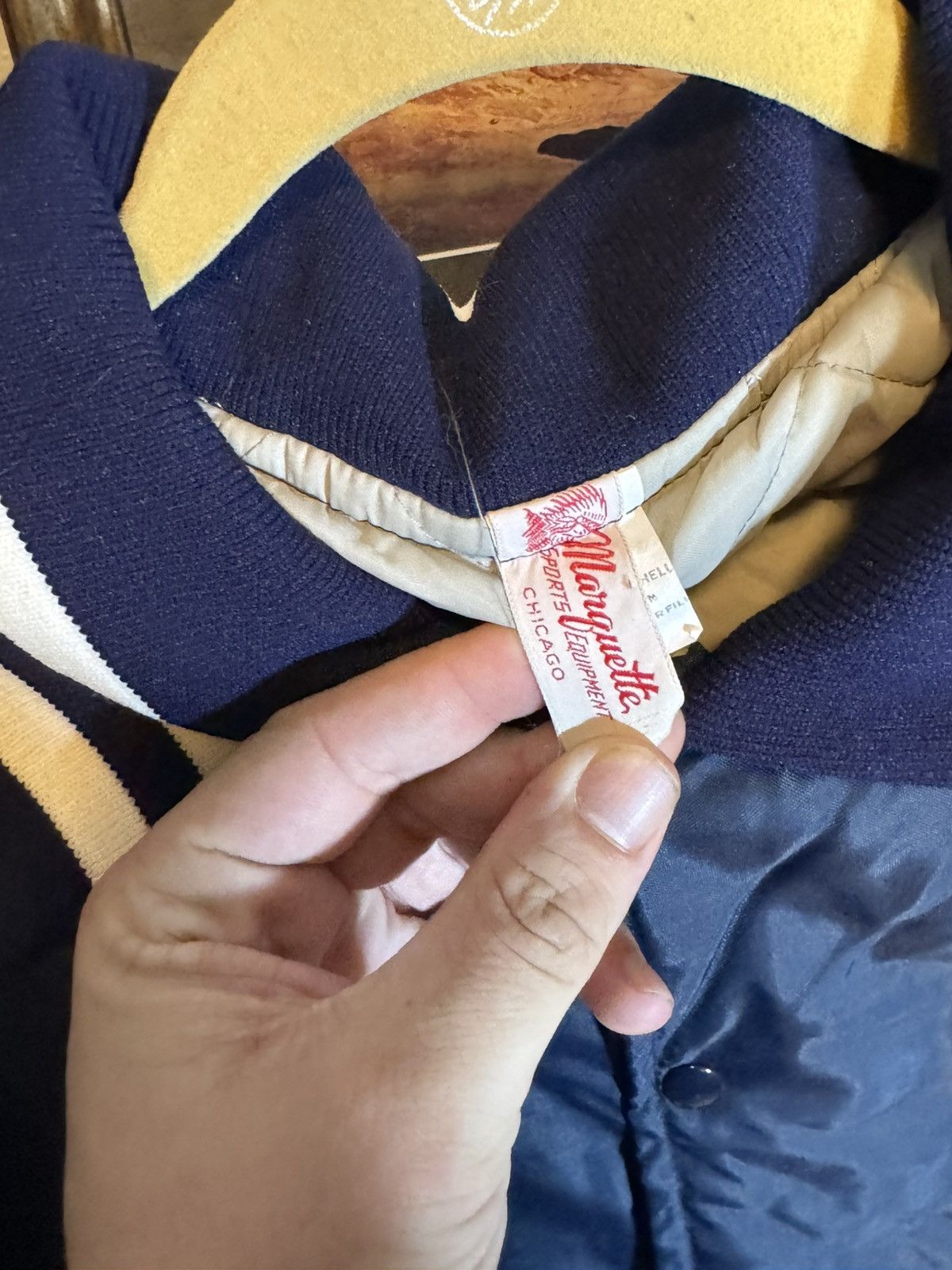 Vintage Vintage Michigan Wolverines Bomber Jacket Size US L / EU 52-54 / 3 - 5 Thumbnail
