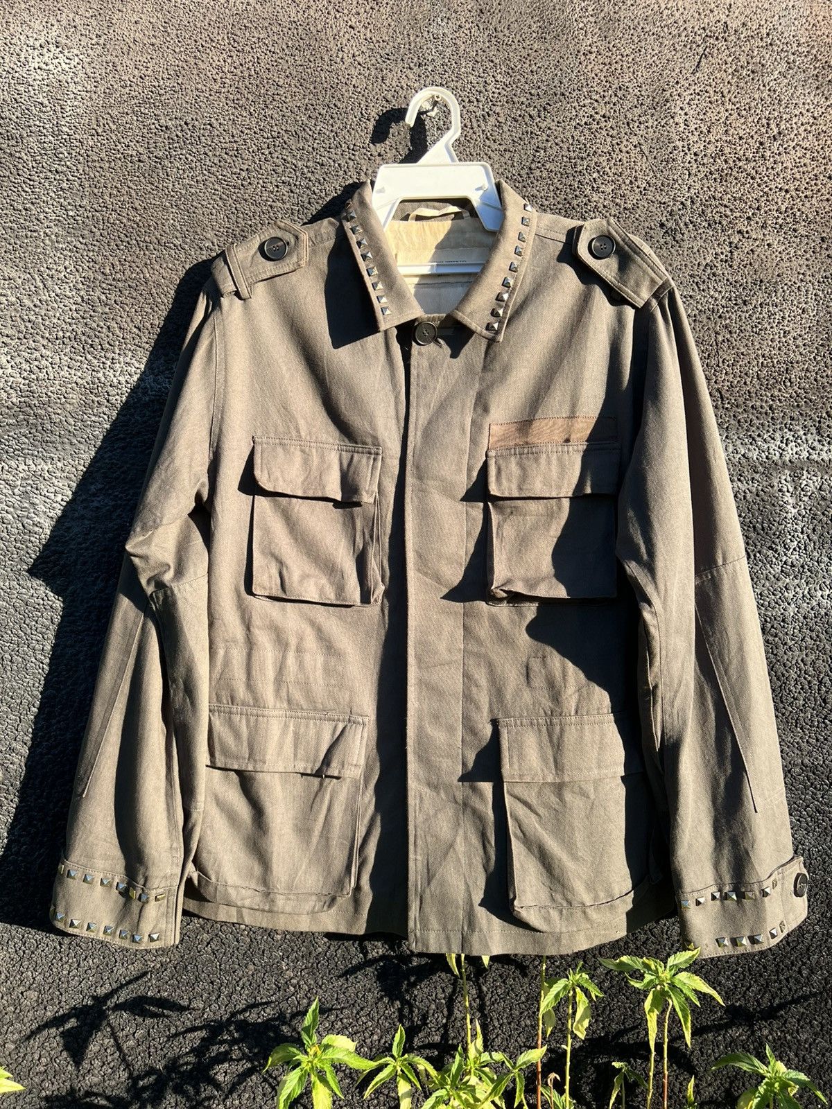 Valentino Rockstud Untitled 3 Safari Field Jacket Men Women