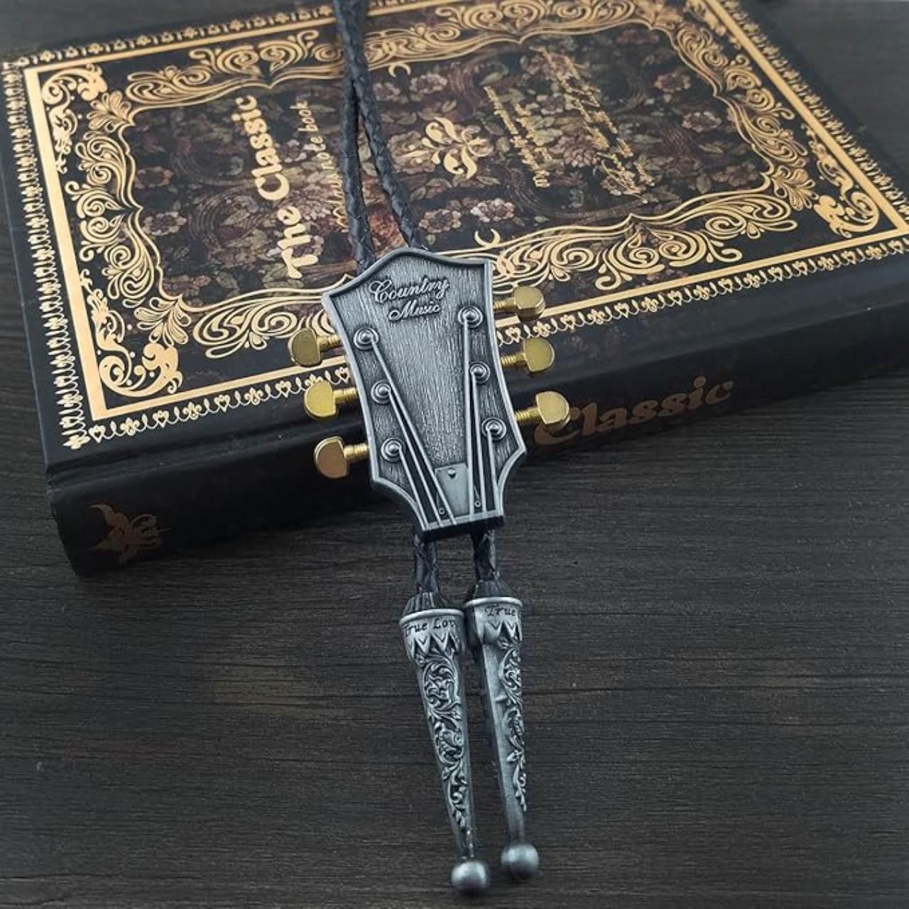 Other Country Music Guitar Head Bolo Tie Size ONE SIZE - 4 Thumbnail
