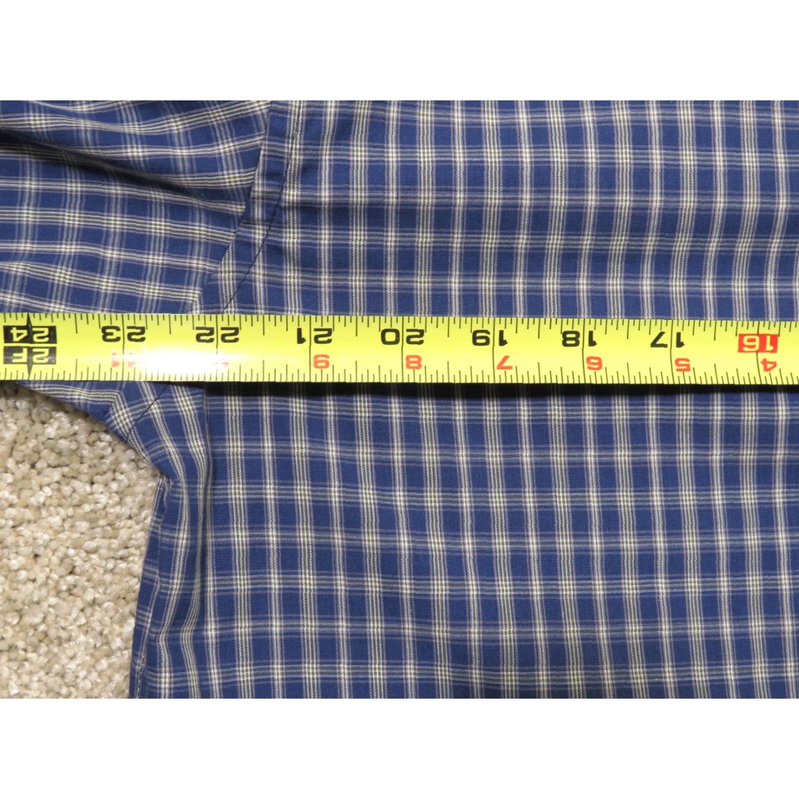 Vintage Gunnison Creek Outfitters Shirt Button-Up Long Sleeve Blue Mens M Tailored Casual Workplace Western Plaid Embroidered Pocket Size US M / EU 48-50 / 2 - 6 Thumbnail