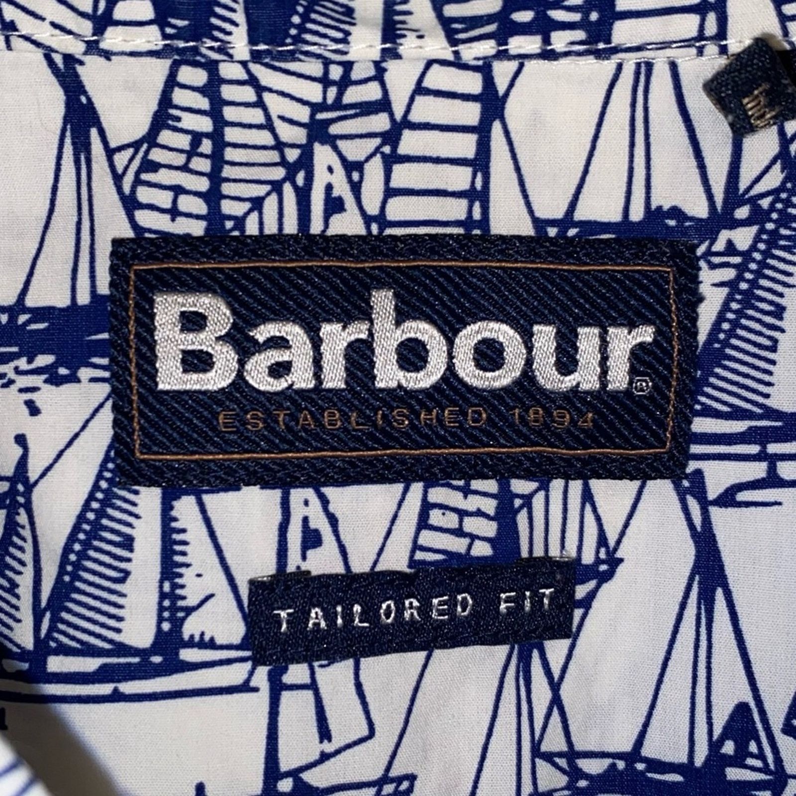 Barbour Barbour $129 Mens Sailboat Print Short Sleeve Shirt XL Size US XL / EU 56 / 4 - 3 Thumbnail