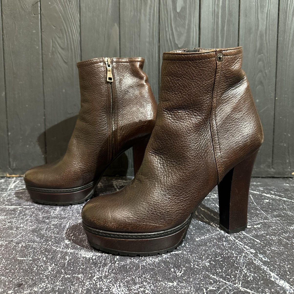 Prada PRADA women’s Leather Ankle Boots Size 39 Size US 9 / IT 39 - 5 Thumbnail