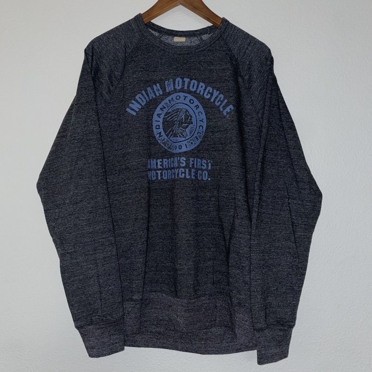 Indian Motorcycle × Lucky Brand Indian Motorcycles Raglin Sweatshirt Size US L / EU 52-54 / 3 - 1 Thumbnail