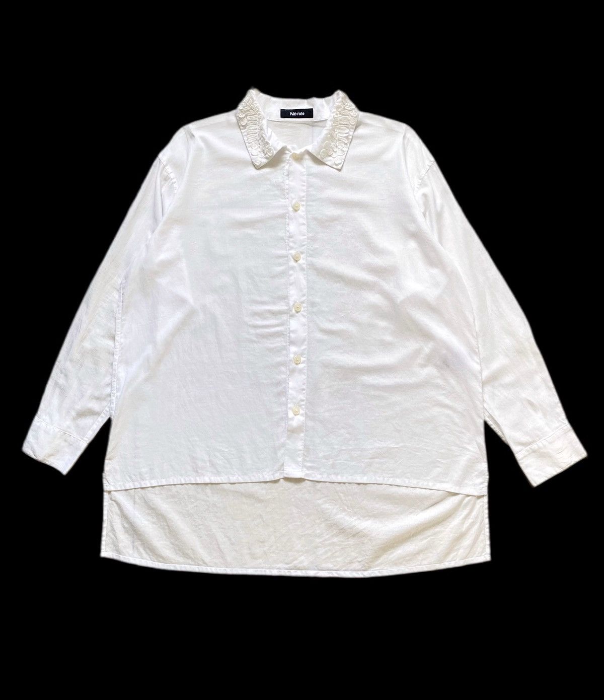 Ne-Net Vintage Ne-Net Embroidered Collar Oversized Shirt Size M / US 6-8 / IT 42-44 - 1 Thumbnail