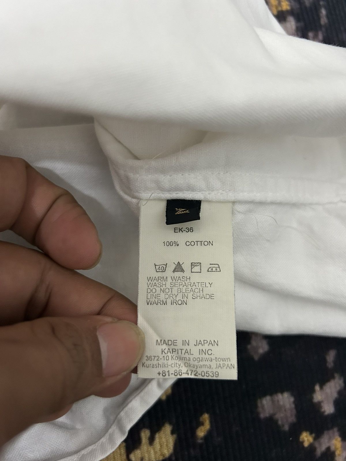 Kapital Kapital Long Sleeve Big Button White Shirt Size US M / EU 48-50 / 2 - 11 Thumbnail