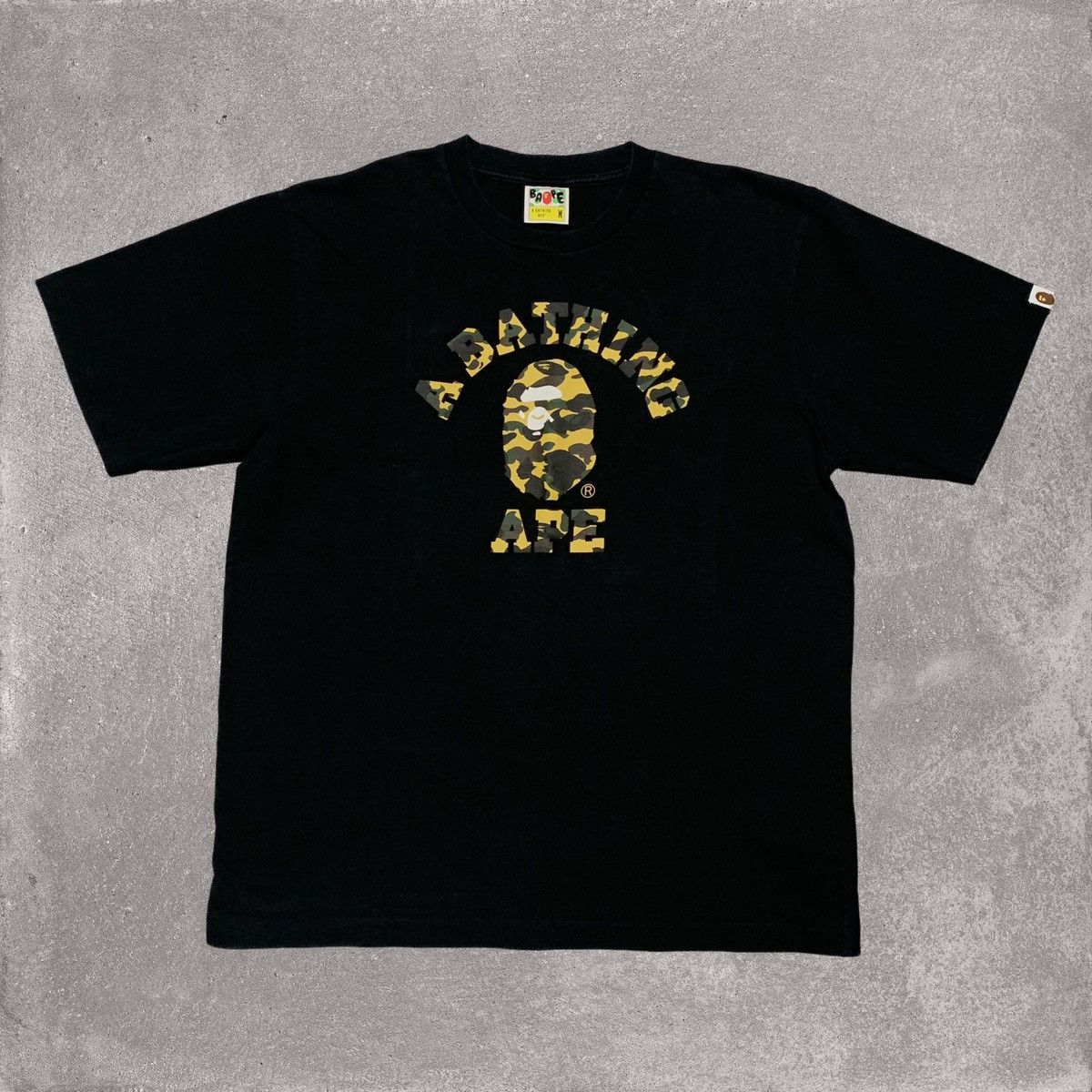Bape Bape Medium College 1st Camo Black Tee A Bathing Ape Size US M / EU 48-50 / 2 - 1 Thumbnail