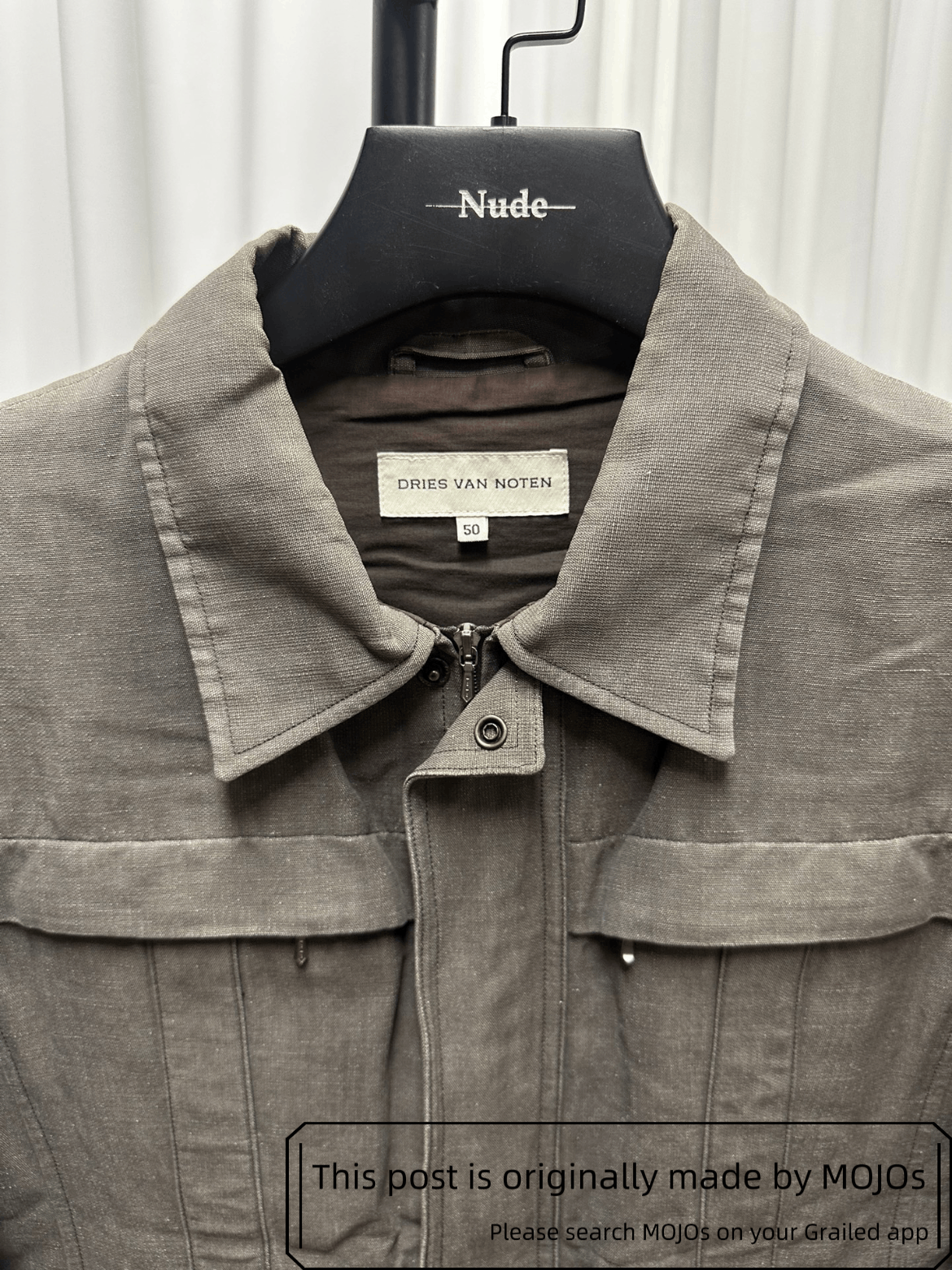 Dries Van Noten Sz 50 Dries Van Noten Vintage Washed Zip-up Jacket Size US M / EU 48-50 / 2 - 4 Thumbnail
