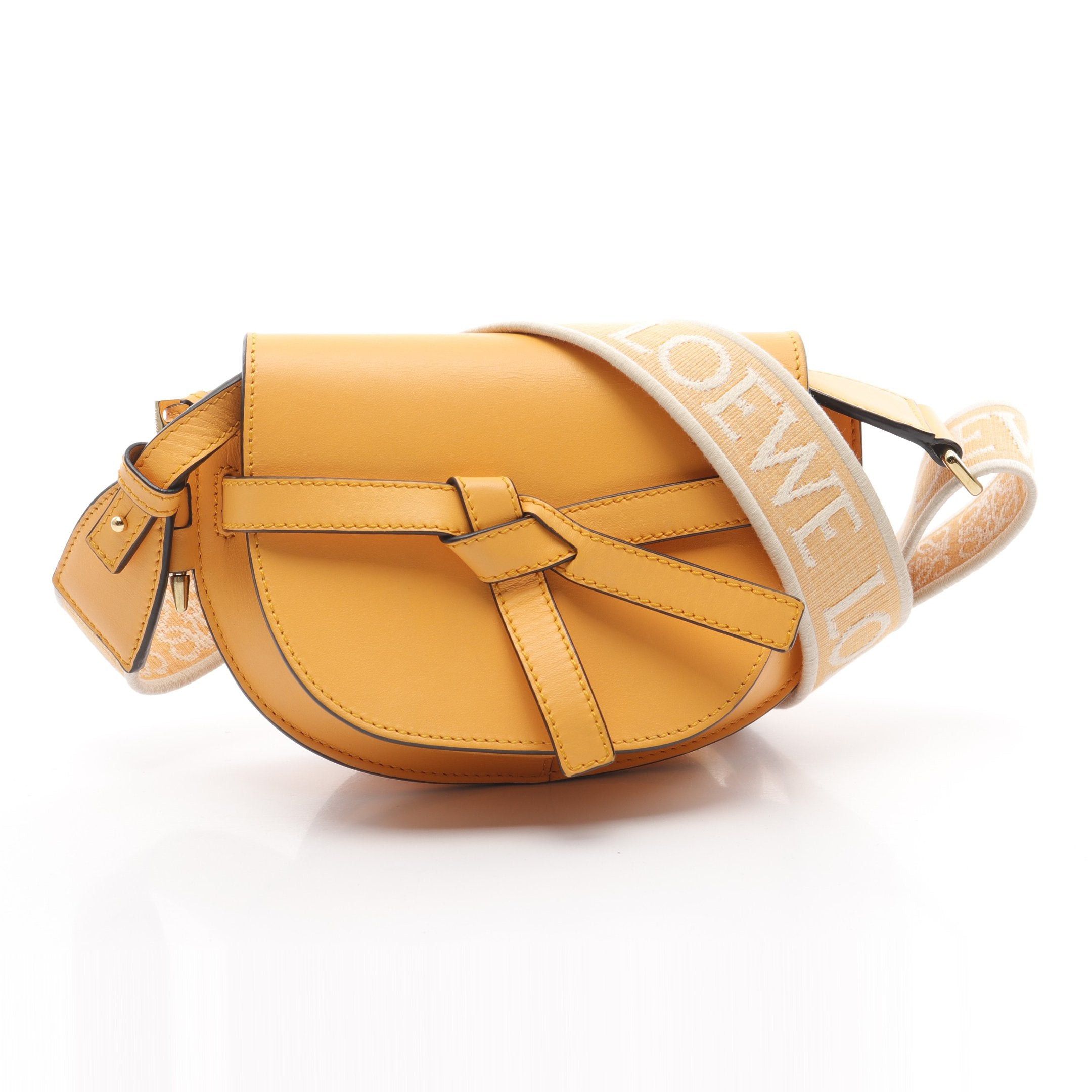 Loewe Loewe Gate Dual Bag Mini Shoulder Leather Orange Size ONE SIZE - 1 Thumbnail