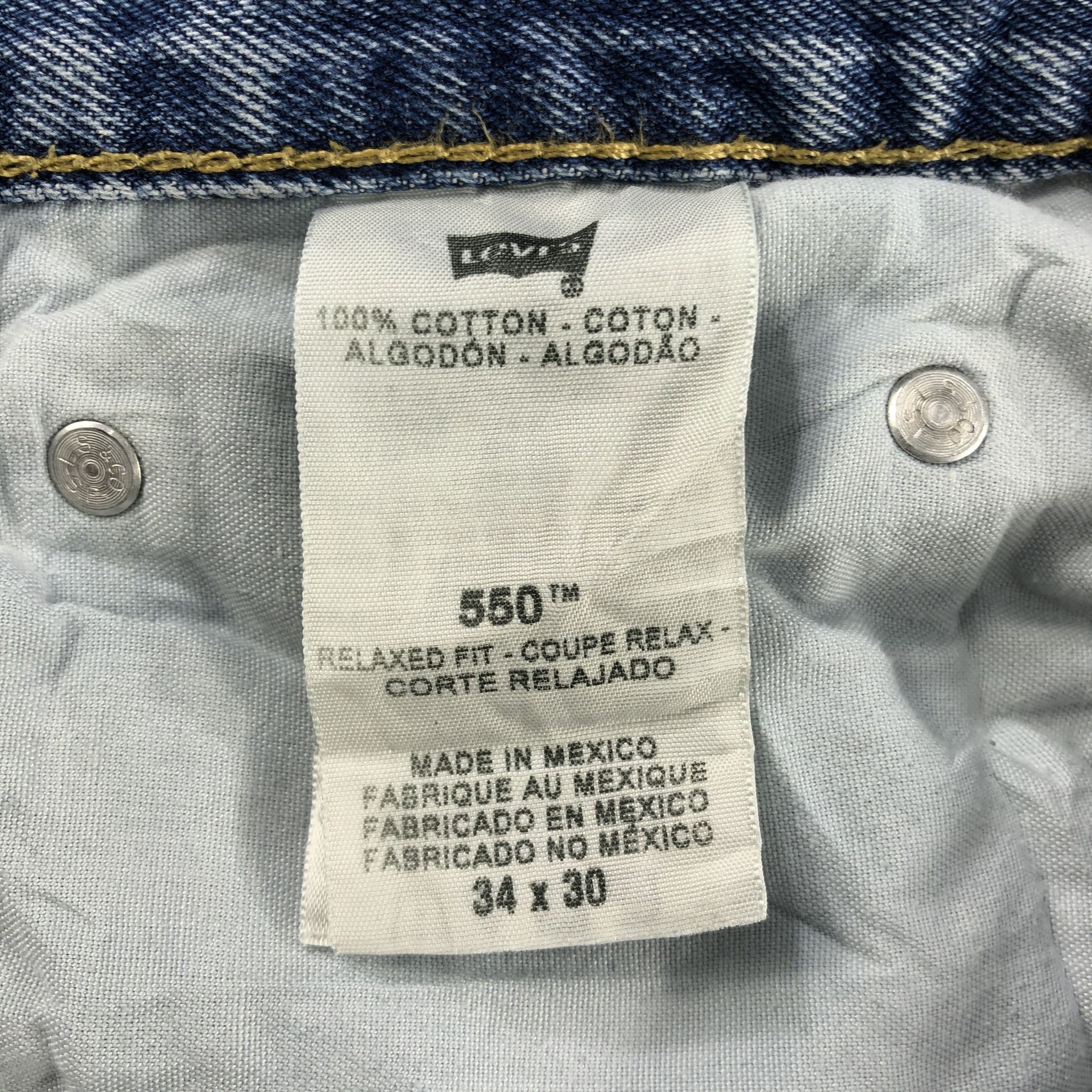 Levi's × Vintage Vintage Blue Wash Levis 550 Jeans-JM2995 Size US 33 - 13 Thumbnail