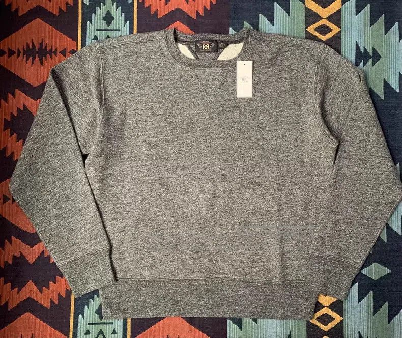 RRL Ralph Lauren RRL Ralph Lauren Thick Peppercorn Fleece Hoodie Size US XL / EU 56 / 4 - 1 Thumbnail
