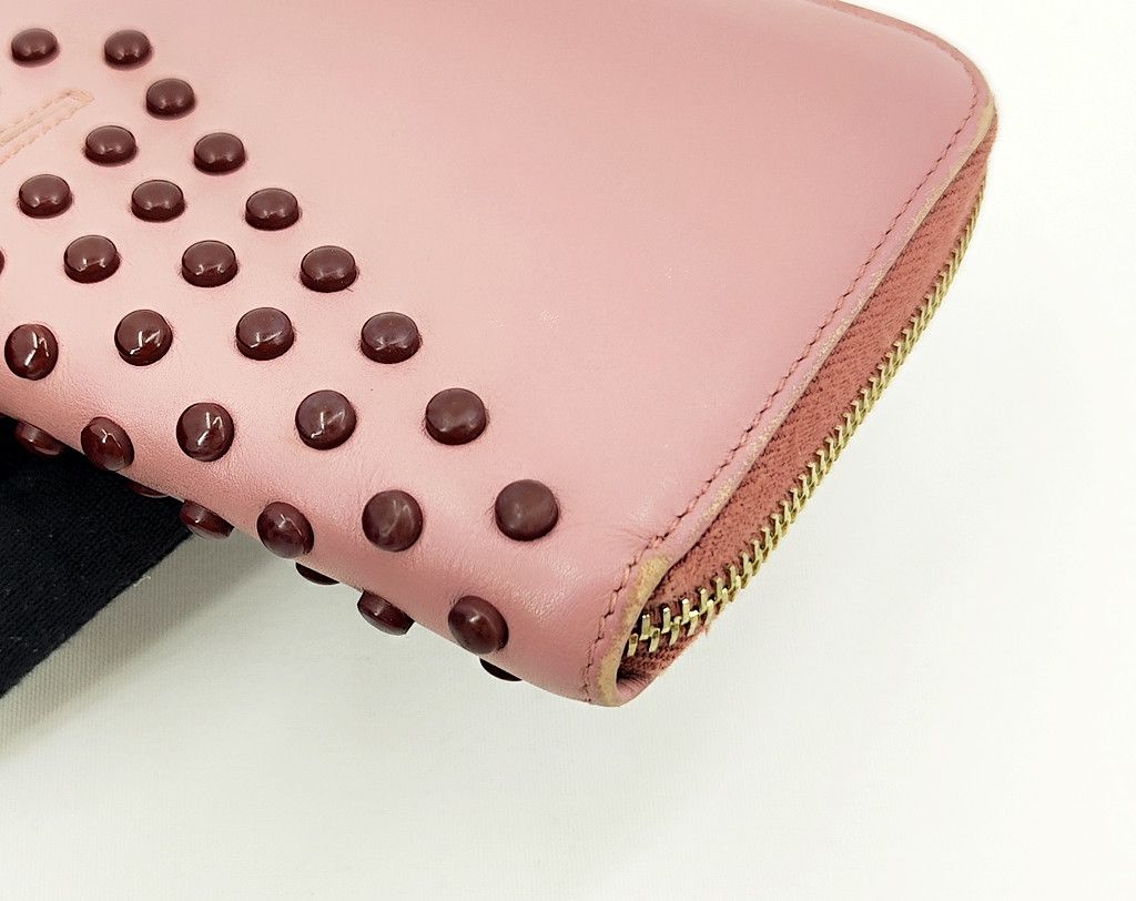 Tod's TOD'S zip around studs dusty pink long wallet Size ONE SIZE - 8 Thumbnail