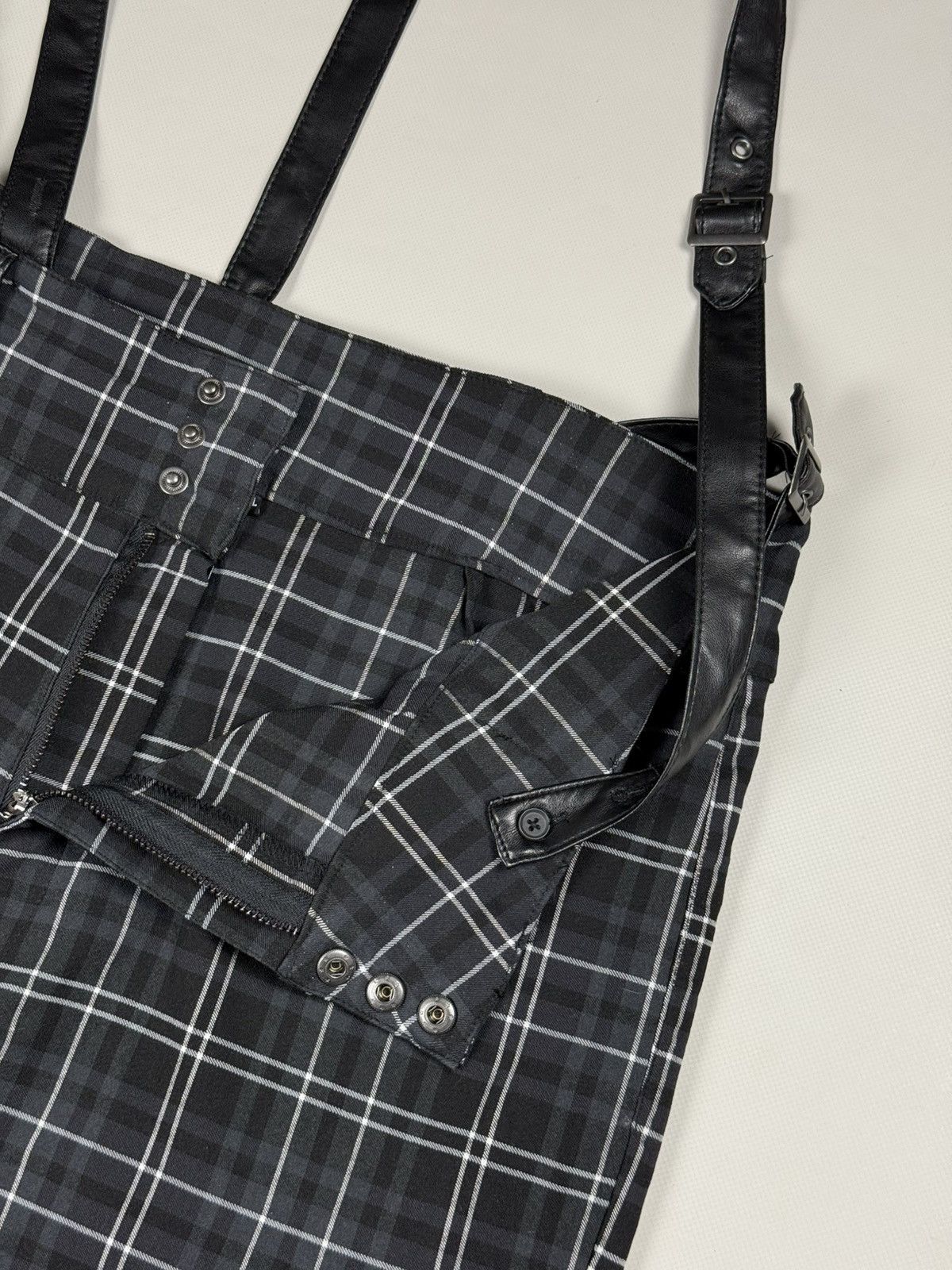 Killstar Killstar Ladies Gothic Plaid Pants Overall Size 4XL Size 36" / US 14 / IT 50 - 17 Thumbnail