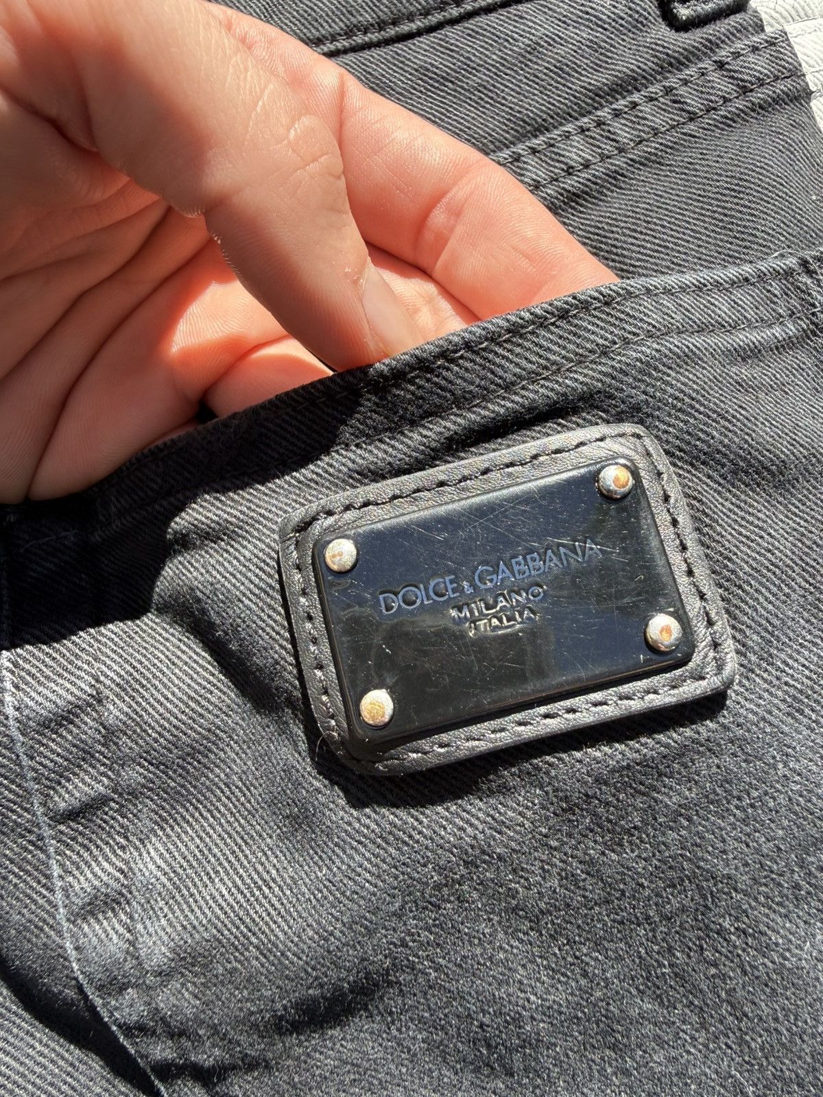 Dolce & Gabbana Dolce & Gabbana Side Stripe Black Jeans Size US 30 / EU 46 - 4 Thumbnail