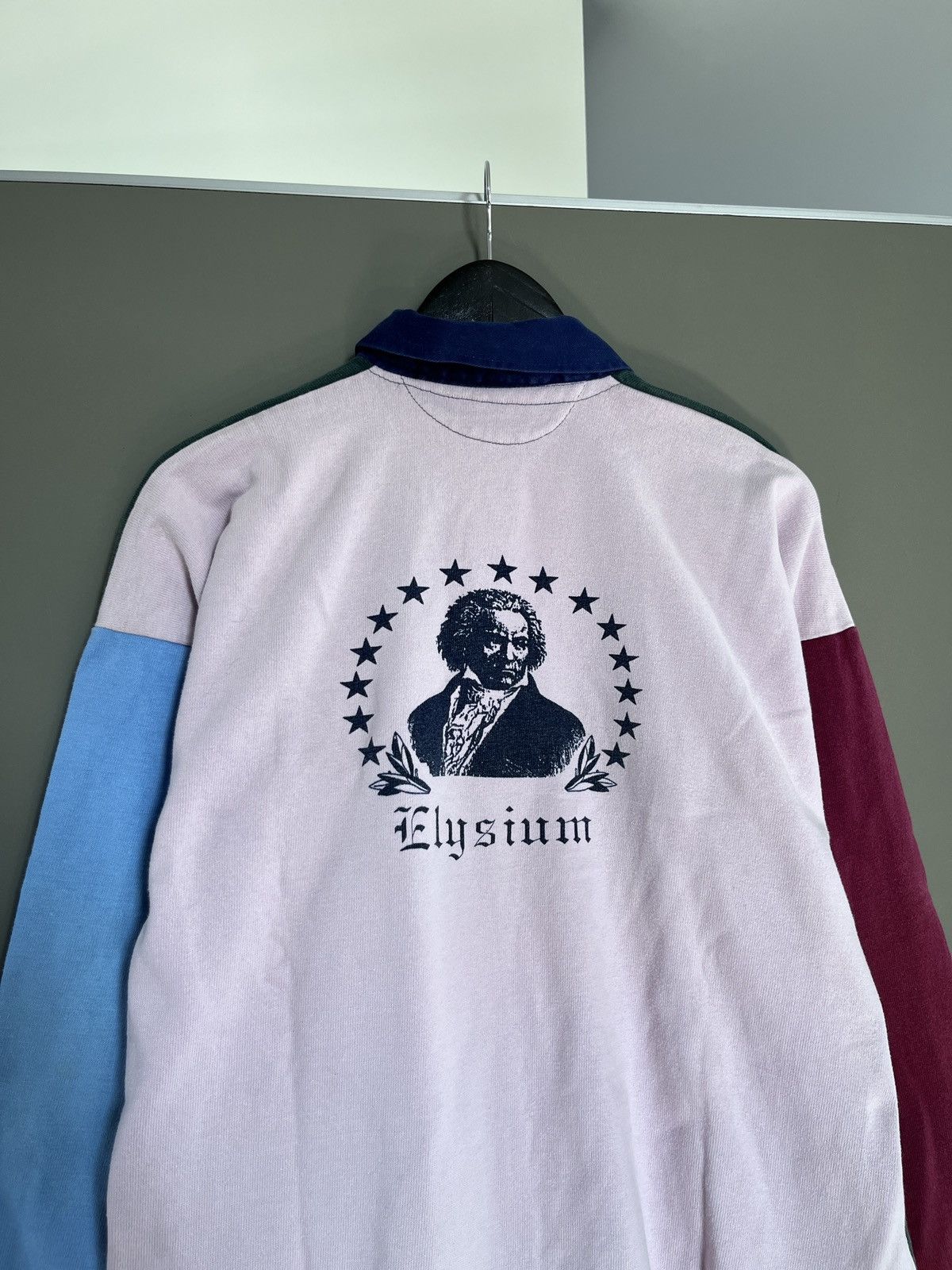 Vintage Vintage Ludwig van Beethoven Elysium Rugby Shirt Size US L / EU 52-54 / 3 - 16 Thumbnail