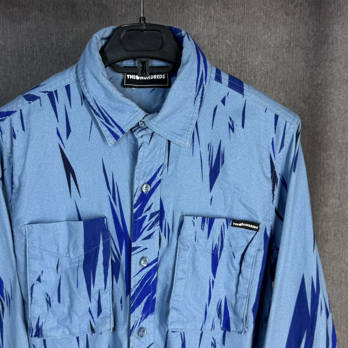 The Hundreds The Hundreds Jags Pattern Flannel Button Up Shirt S Y2K Size US S / EU 44-46 / 1 - 2 Thumbnail
