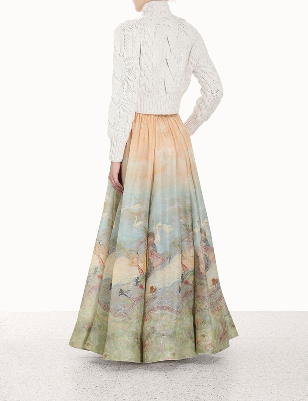 Zimmermann oc11z0325 Luminosity Cable Sweater in Light Beige Size S / US 4 / IT 40 - 4 Thumbnail