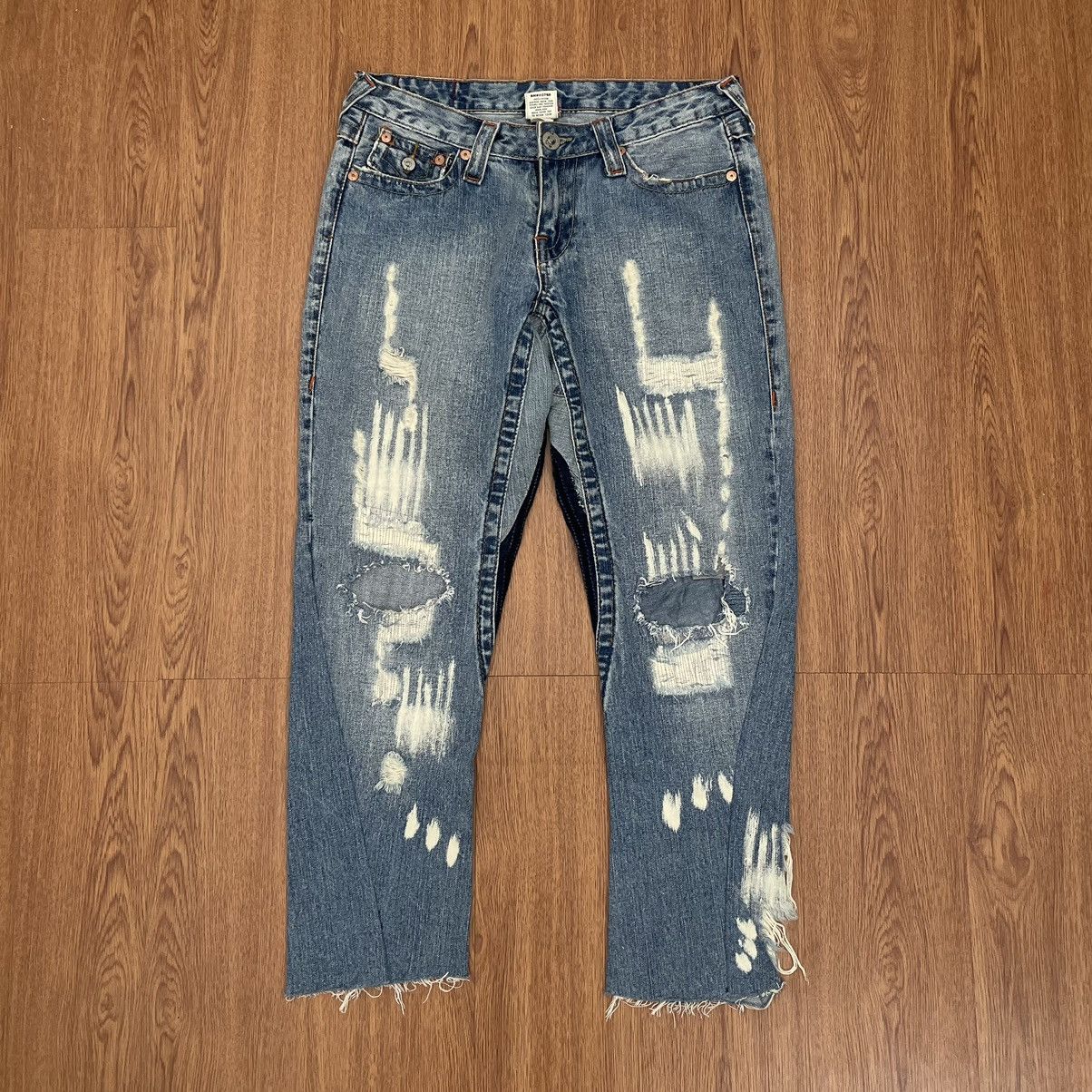 True Religion True religion distressed & thrashed jeans Size US 32 / EU 48 - 1 Thumbnail