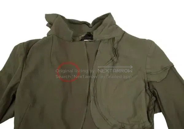 Comme des Garcons Comme des Garcons Olive green vintage design swallowtail t Size S / US 4 / IT 40 - 5 Thumbnail