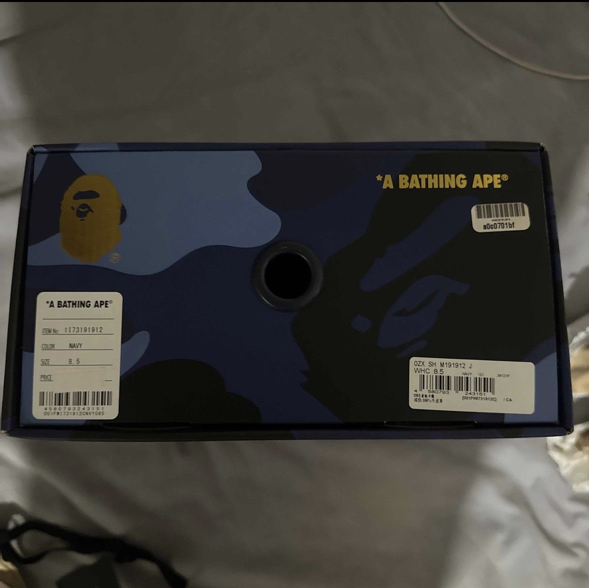 Bape × JJJJound JJJJound x Bapesta ‘White Navy’ Size US 8.5 / EU 41-42 - 9 Thumbnail