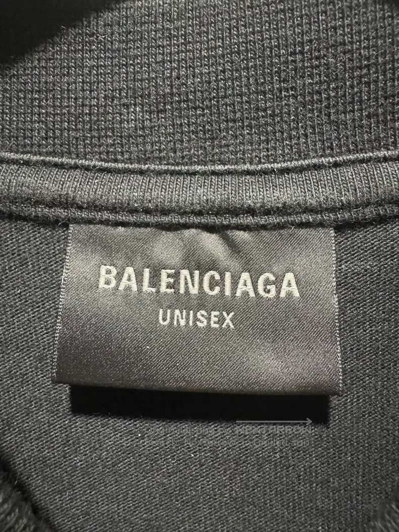 Balenciaga Balenciaga Black Phantom Overlapped Short Sleeve Size US S / EU 44-46 / 1 - 3 Thumbnail