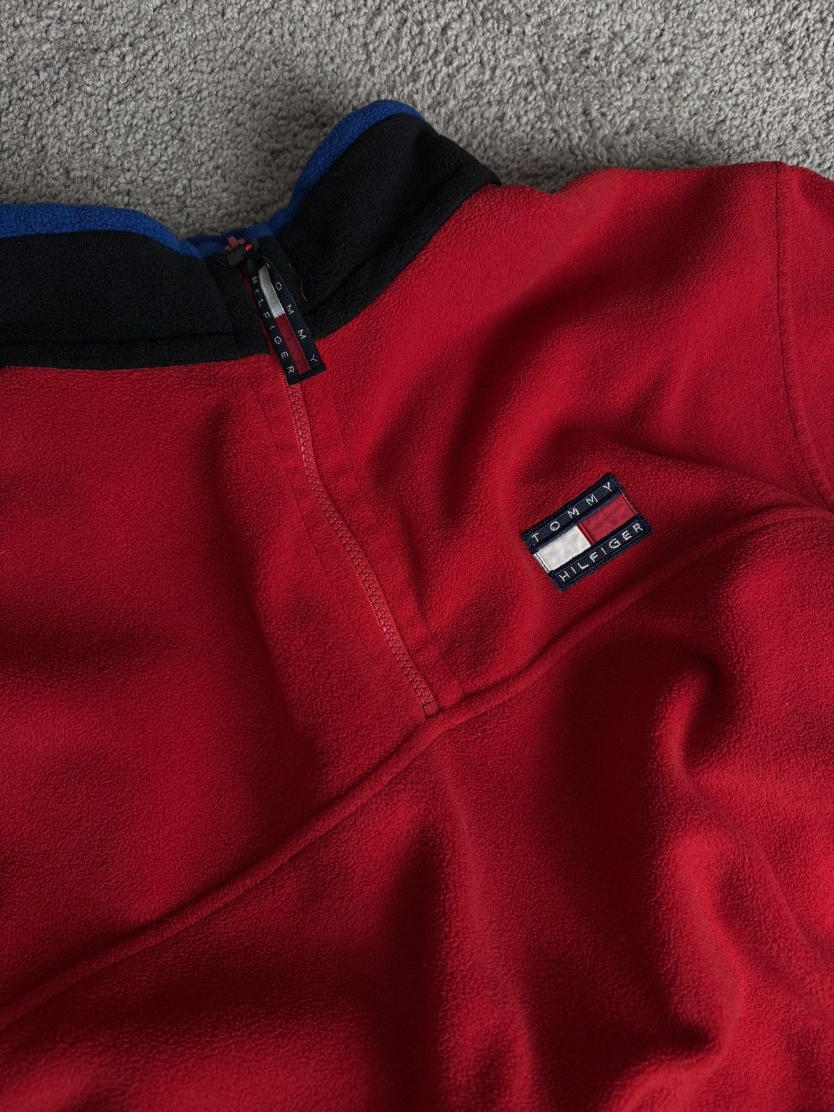 Tommy Hilfiger × Vintage 3/4 Tommy Hilfiger Fleece Size US S / EU 44-46 / 1 - 3 Thumbnail