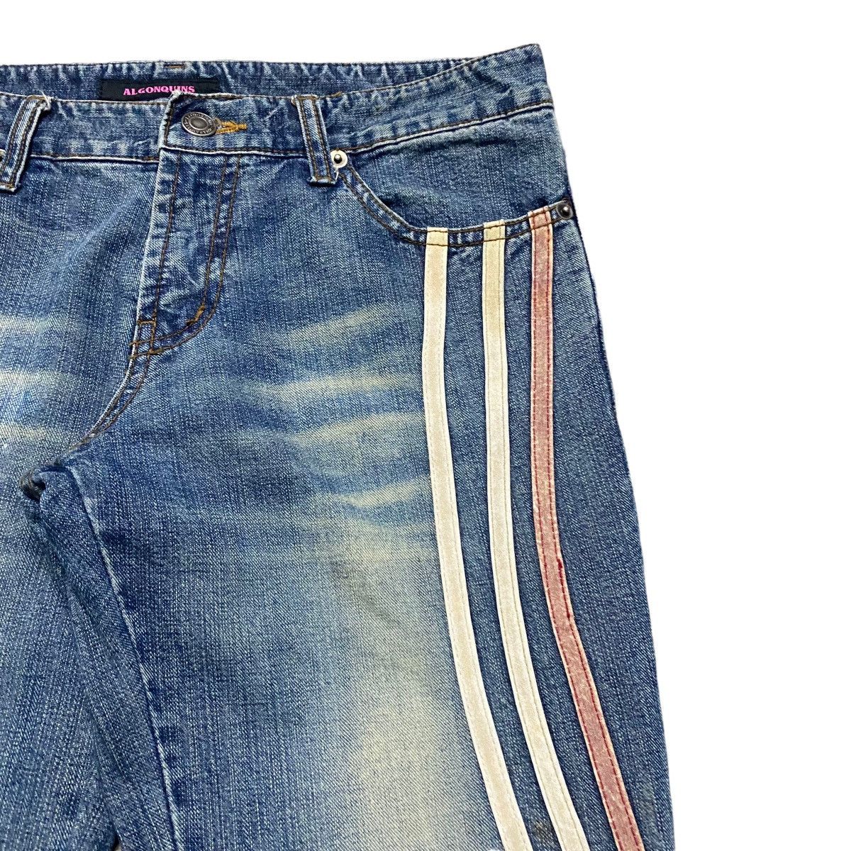 Japanese Brand Super Flare🔥 ALGONQUINS Hypnotic Denim Flare Jeans Size 28" / US 6 / IT 42 - 6 Thumbnail