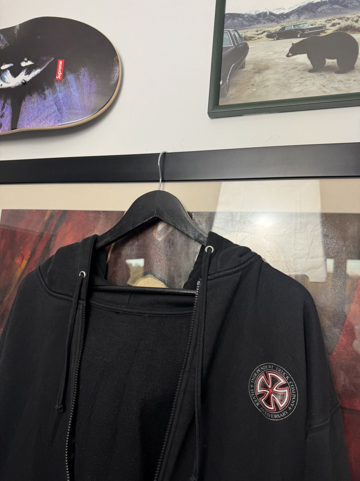 Independent Truck Co. Independent Truck Vintage 90s Zip Up Hoodie Washed Skate Size US L / EU 52-54 / 3 - 7 Thumbnail