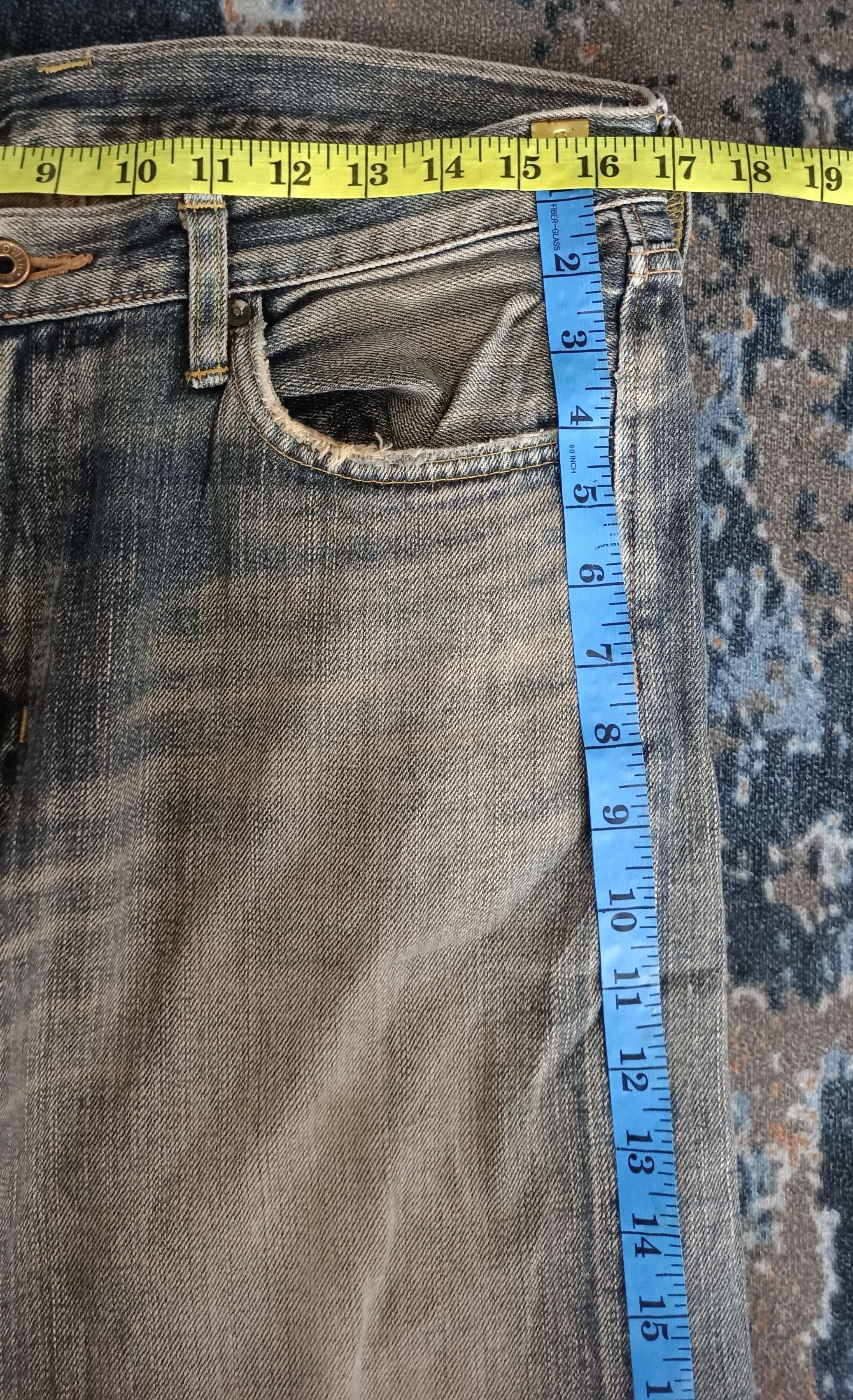 Edwin × If Six Was Nine × Japanese Brand Vintage💥Edwin 505 zx Orange Tag Selvedge Distresssed Size US 34 / EU 50 - 23 Thumbnail