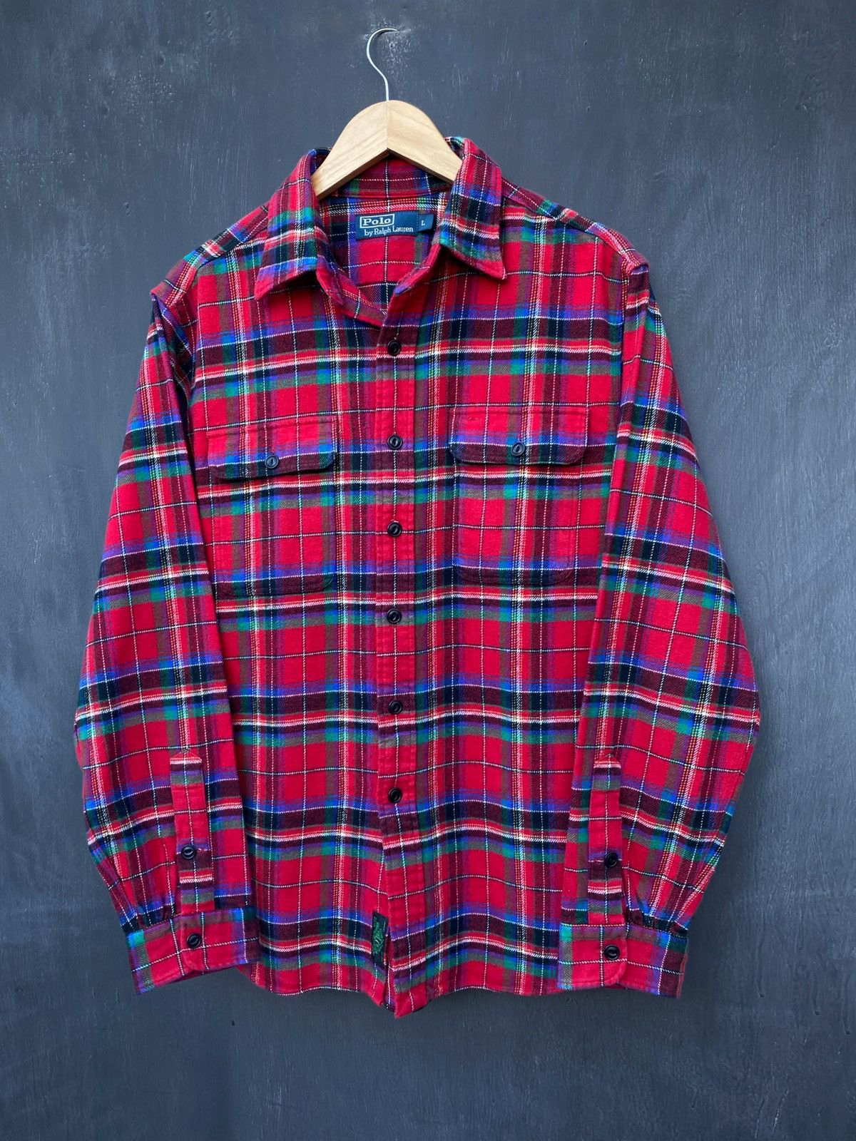 Polo Ralph Lauren Polo Ralph Lauren Vintage Flannel shirt size L Size US L / EU 52-54 / 3 - 1 Thumbnail
