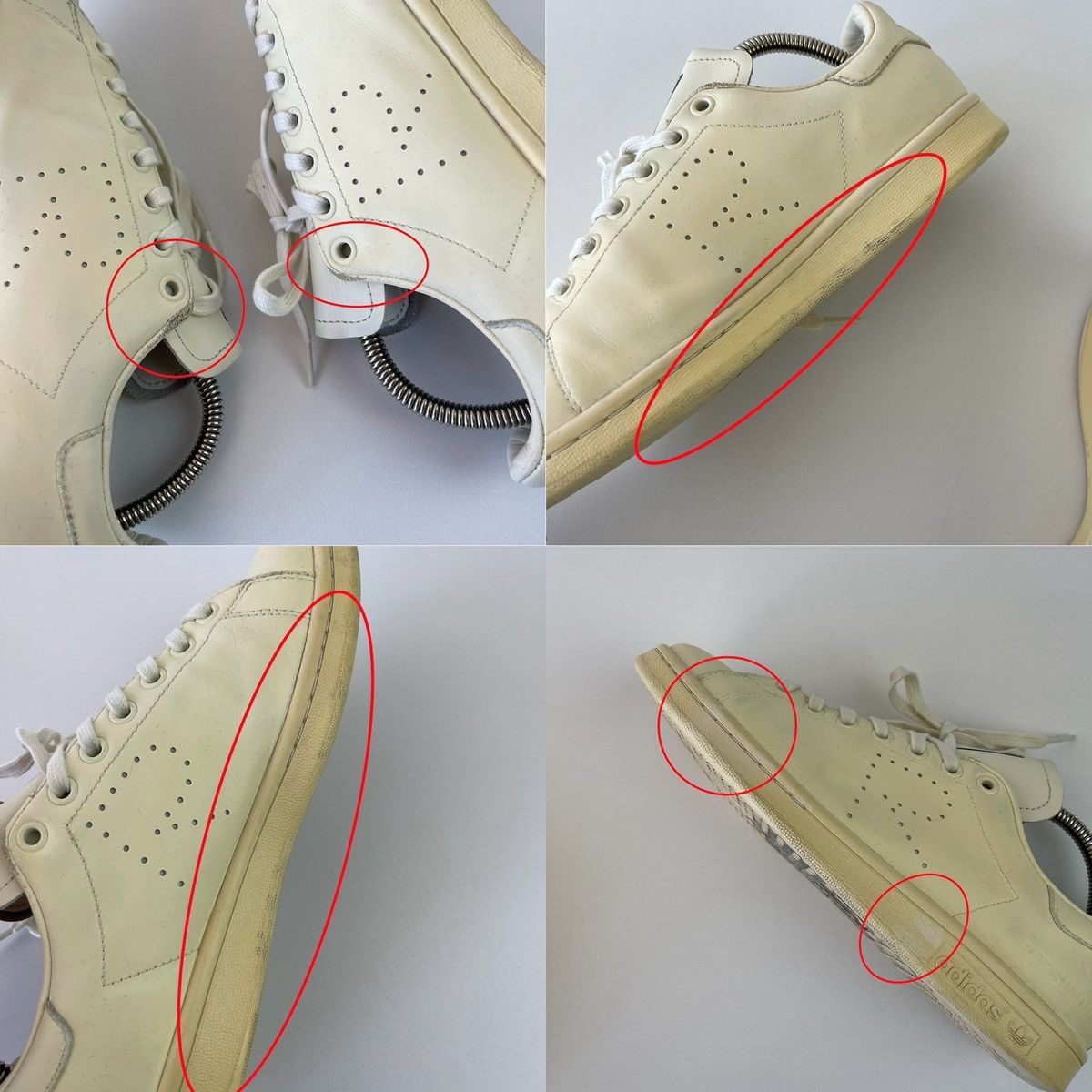 Adidas × Raf Simons Adidas by RAF Simon’s Stan Smith Shoes Cream White F34256 Size US 7.5 / EU 40-41 - 13 Thumbnail