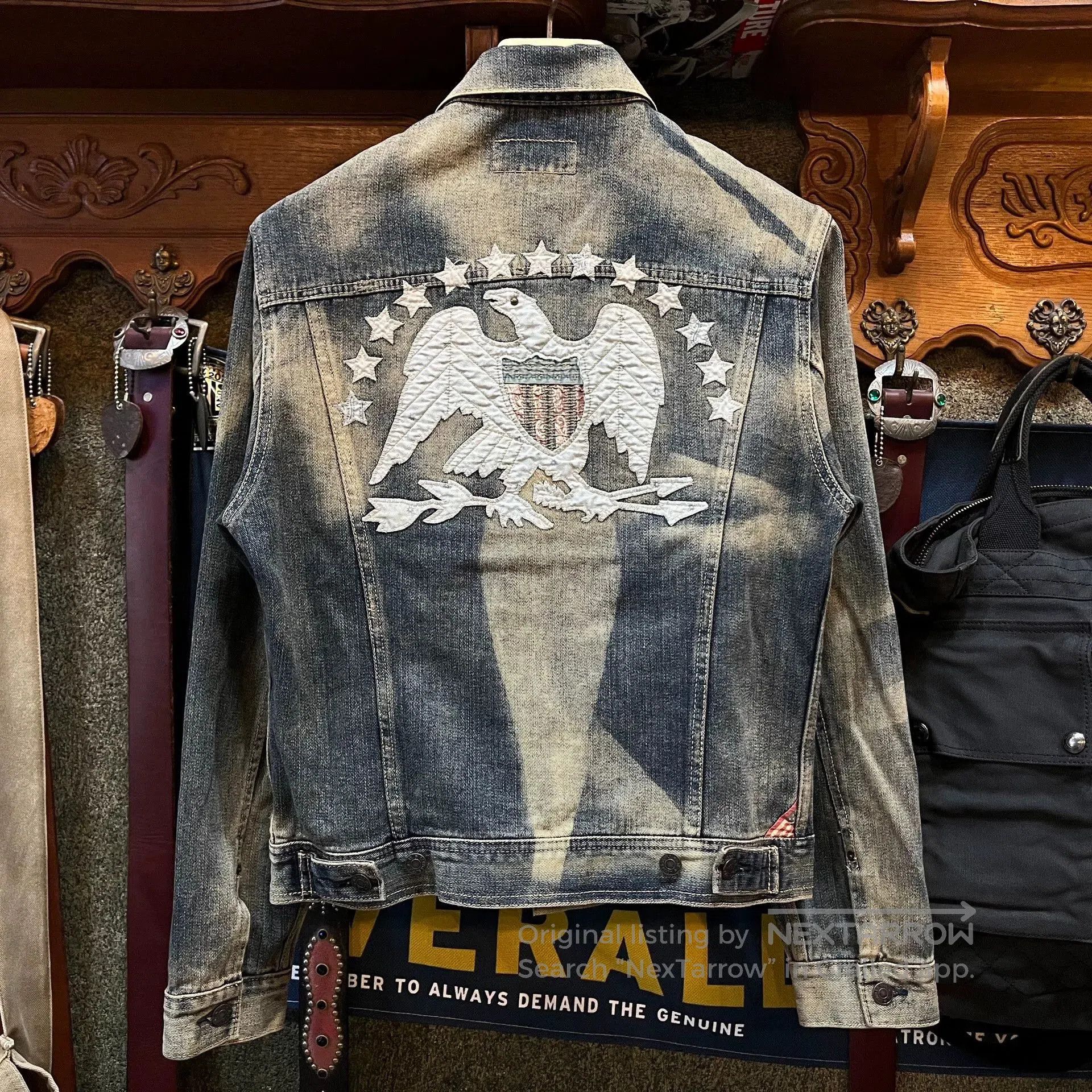 RRL Ralph Lauren Distressed Denim Jacket by Ralph Lauren. Size US L / EU 52-54 / 3 - 2 Thumbnail