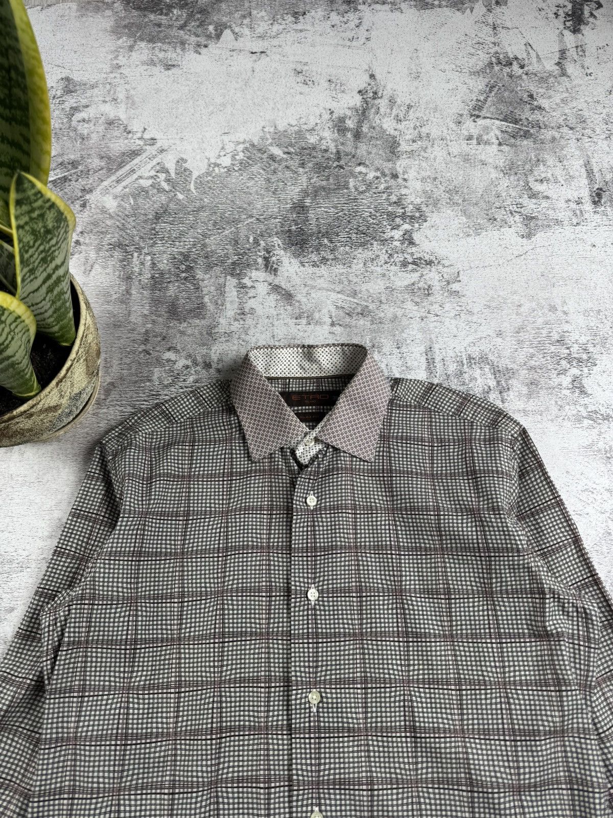 Etro Etro Milano 39 IT Full Monogram Button Classic Shirt Size US M / EU 48-50 / 2 - 8 Thumbnail
