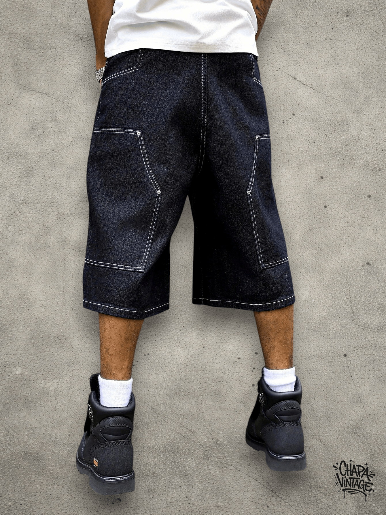 Vintage Dark blue jorts Size US 32 / EU 48 - 4 Thumbnail