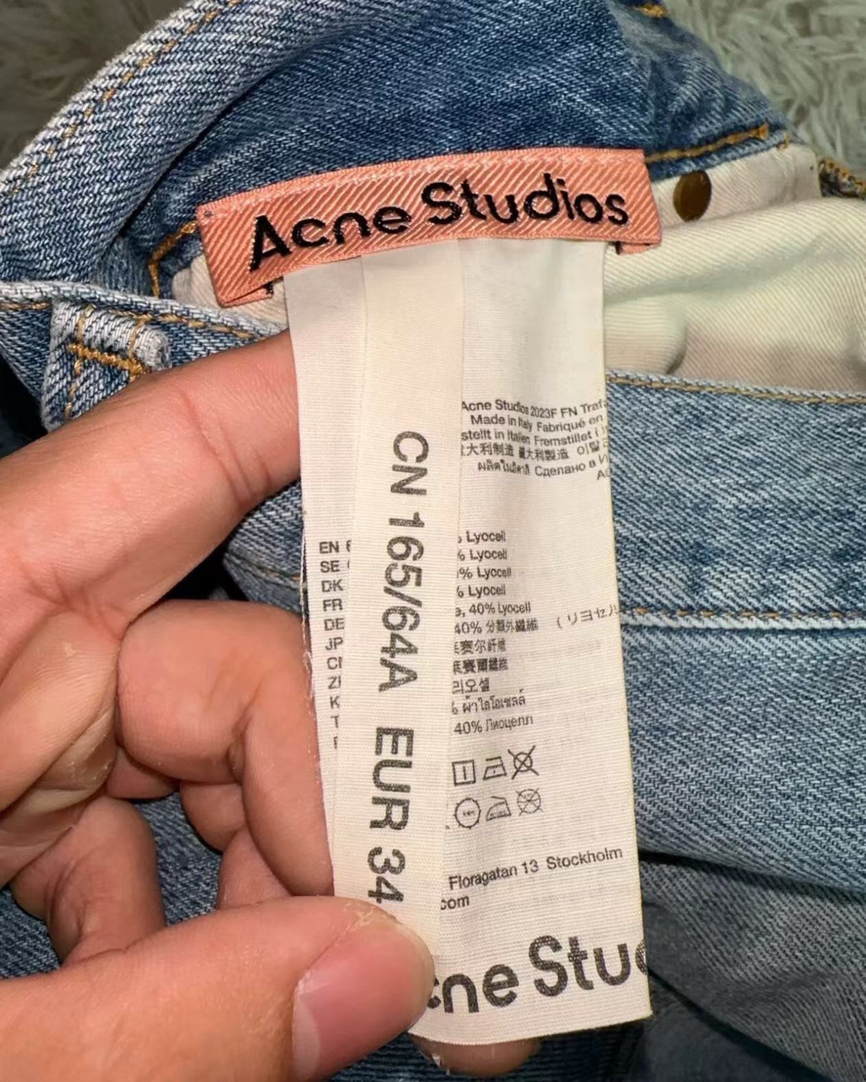 Acne Studios acne studios Blue ink mud dyed jeans 2412-NexTarrow Size US 34 / EU 50 - 5 Thumbnail