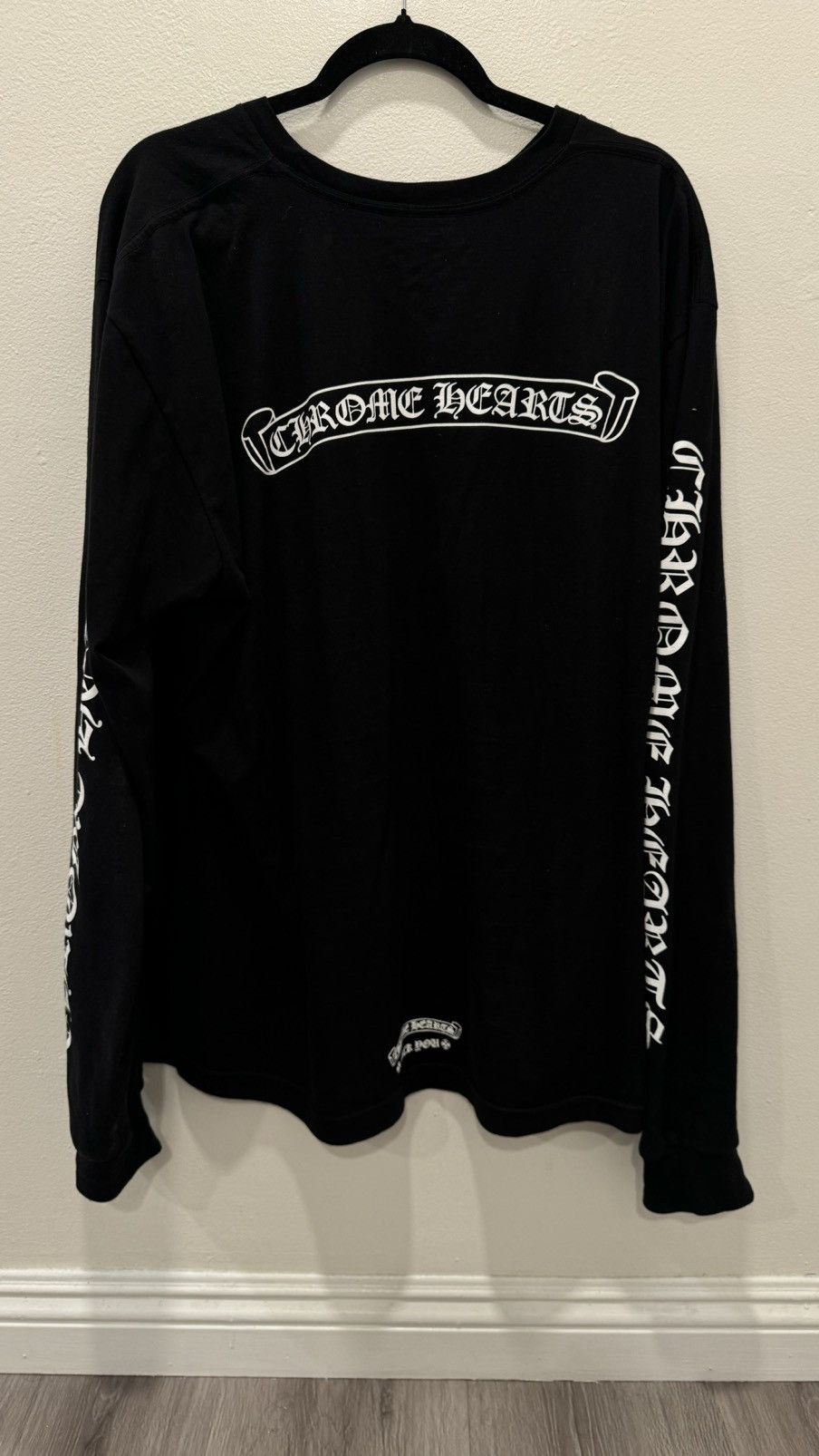 Chrome Hearts Chrome Hearts Scroll logo Fuck You Longsleeve | Grailed