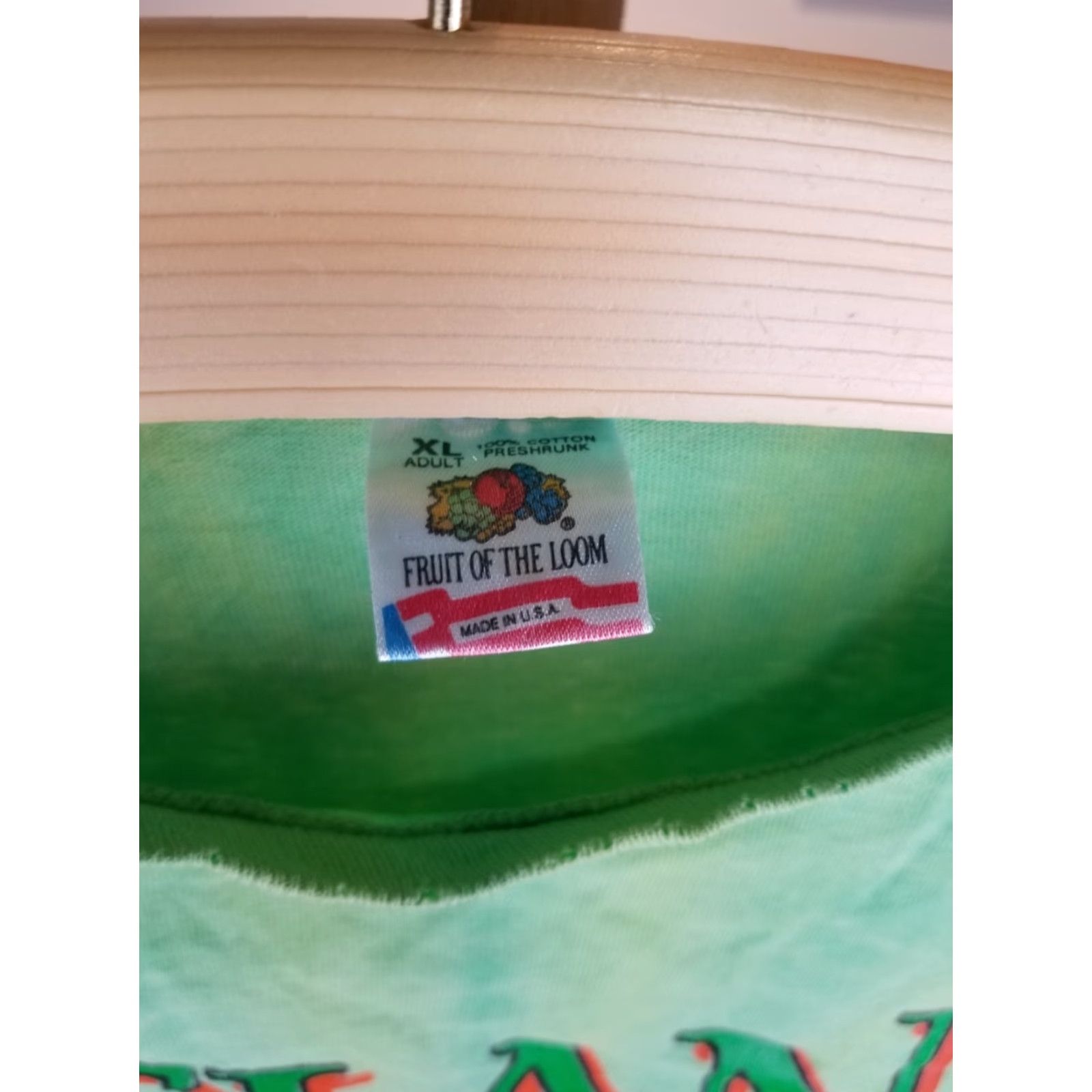 Fruit Of The Loom VINTAGE IRELAND WORLD CUP SOCCER TIE DYE SINGLE STITCH T-SHIRT SZ XLARGE Size US XL / EU 56 / 4 - 6 Thumbnail