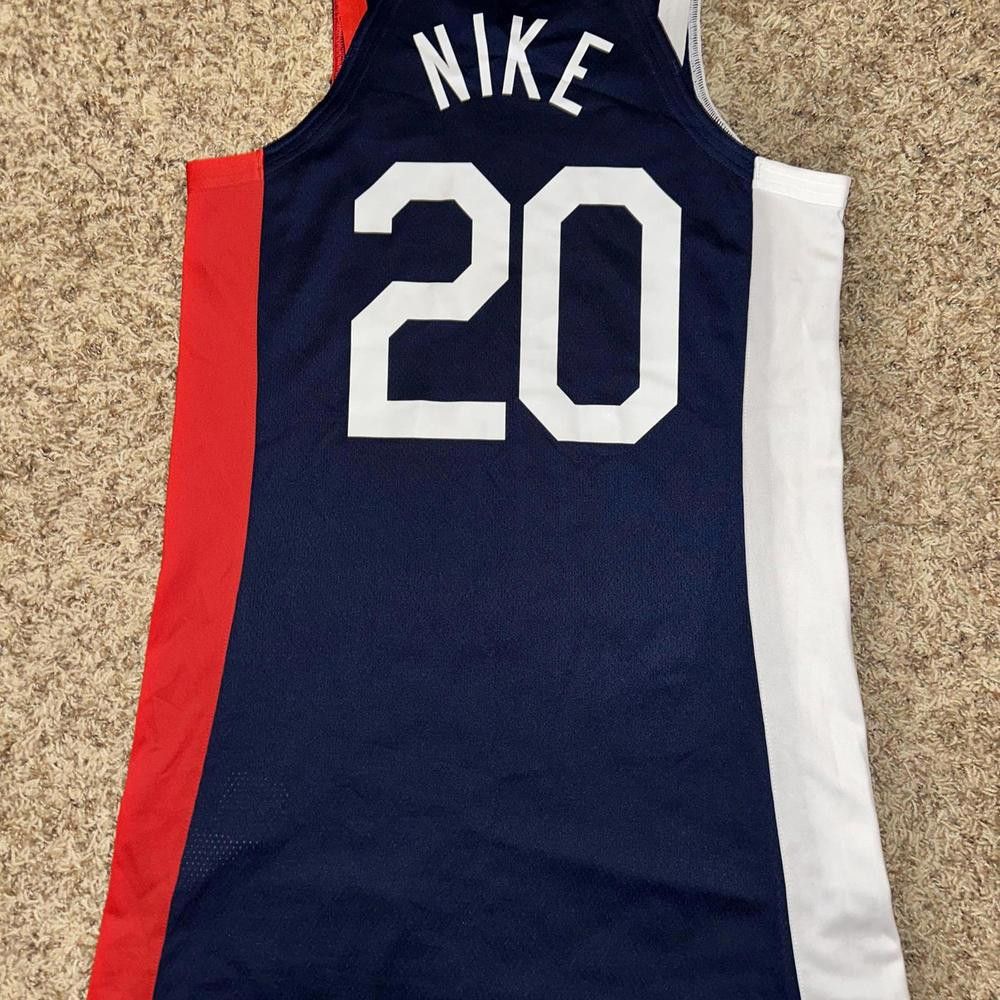 Jordan Brand Nike 2020 Tokyo Olympic Game Issued Jersey France Size US L / EU 52-54 / 3 - 4 Thumbnail