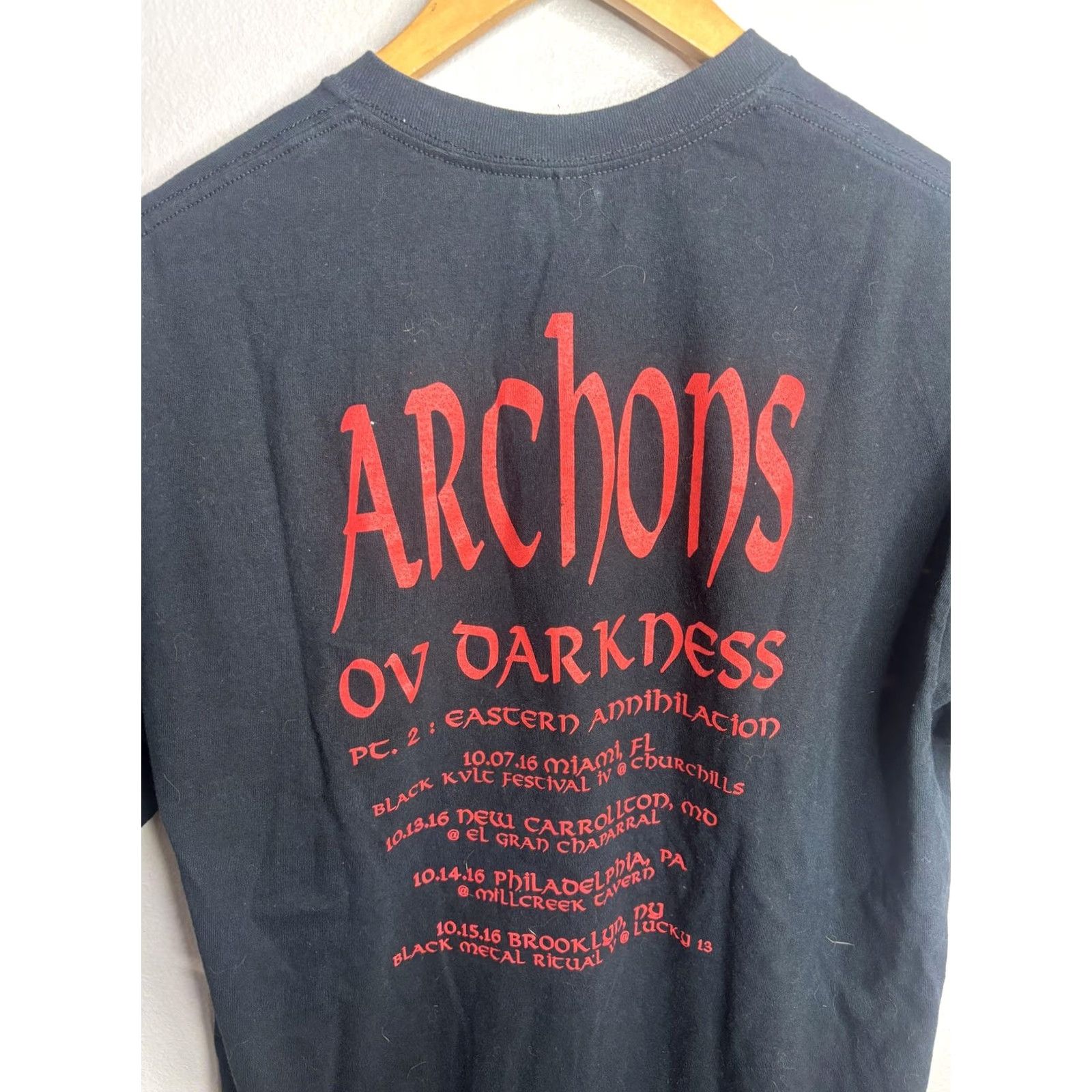 Gildan Archons Ov Darkness Shirt Mens Large Black 2016 Tour Black Metal Graphic Concert Size US L / EU 52-54 / 3 - 5 Thumbnail