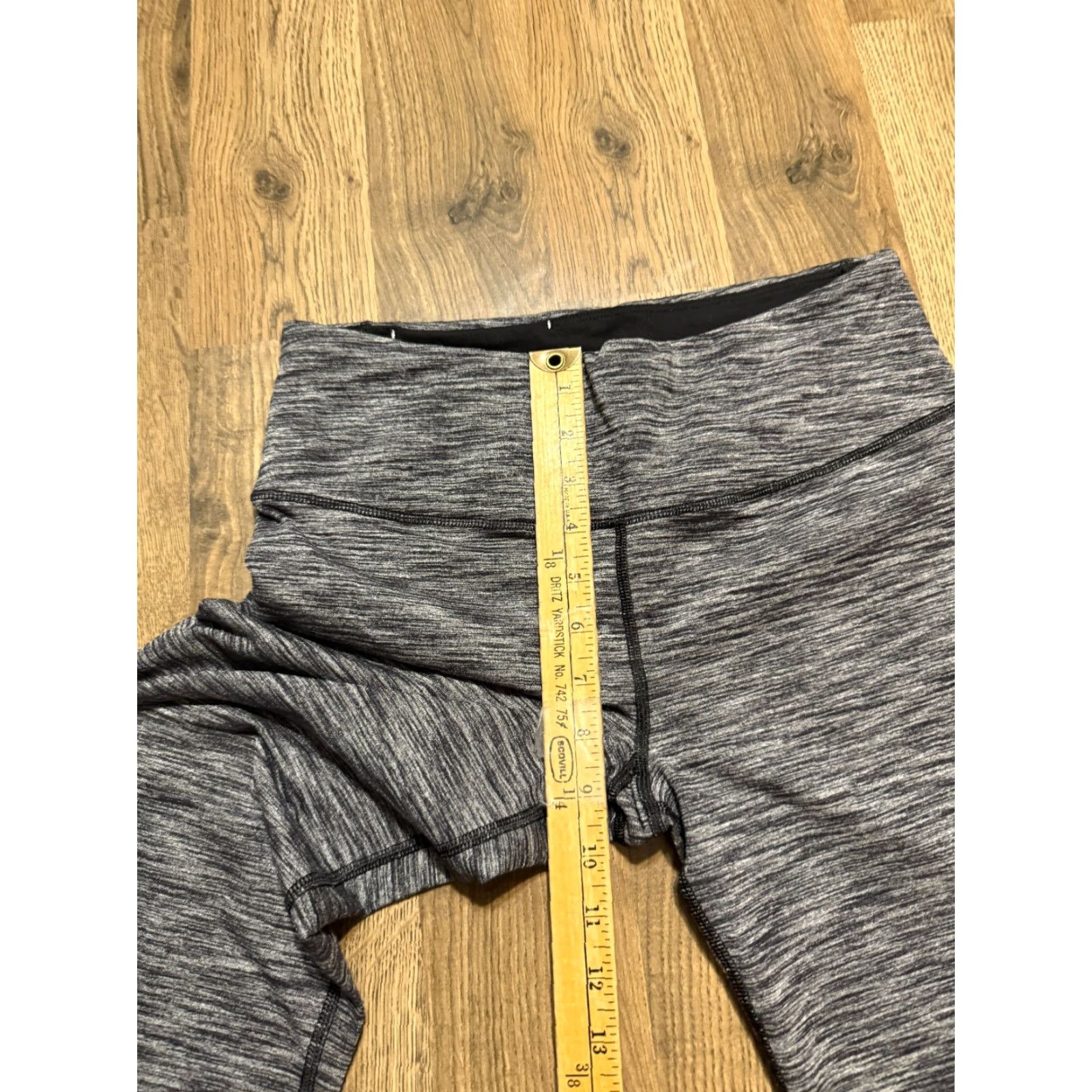 Vintage Victoria Sports Leggings Women's M Black Mid Rise Stretch Size 32" / US 10 / IT 46 - 6 Thumbnail