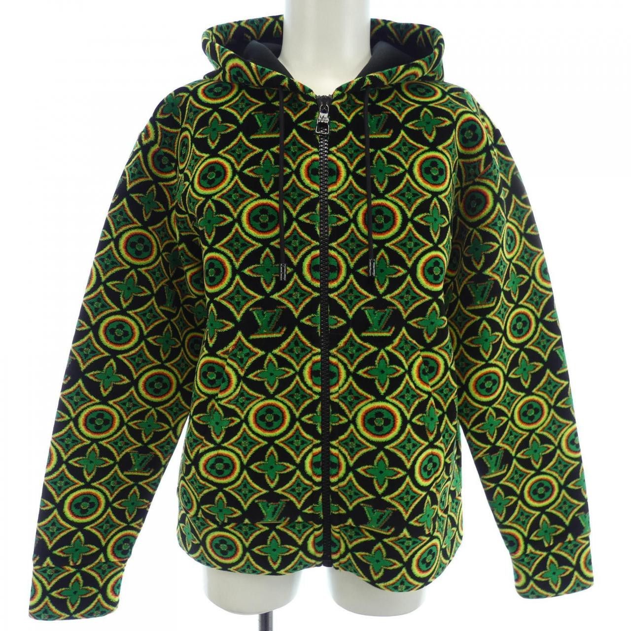 Louis Vuitton Louis Vuitton Louis Vuitton Monogram Flower Zip Through Hoodie Textile Sweatshirts & Hoodies HKY88WZRY DUTY FREE for USA Size ONE SIZE - 1 Thumbnail