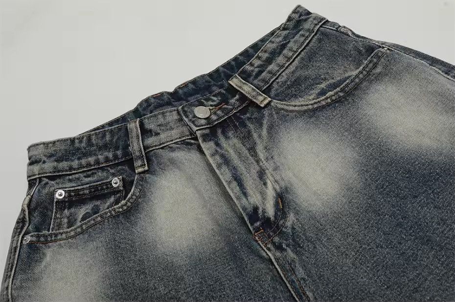 Designer × Vintage Washed Streetwear Tie Dye Loose Wide Leg Shorts Size US 30 / EU 46 - 4 Thumbnail