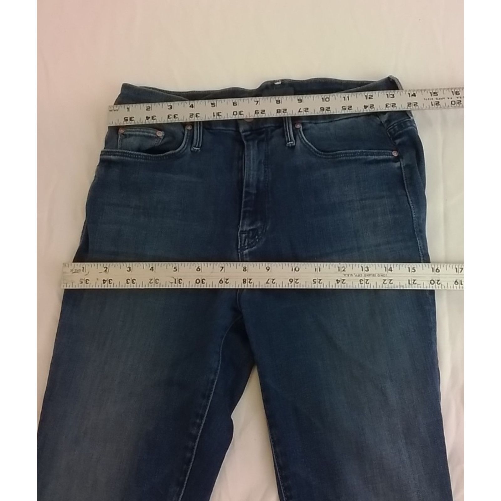 MOTHER Mother Jeans Women's 27" High Waisted Med. Wash Looker Ankle Size 27" / US 4 / IT 40 - 14 Thumbnail
