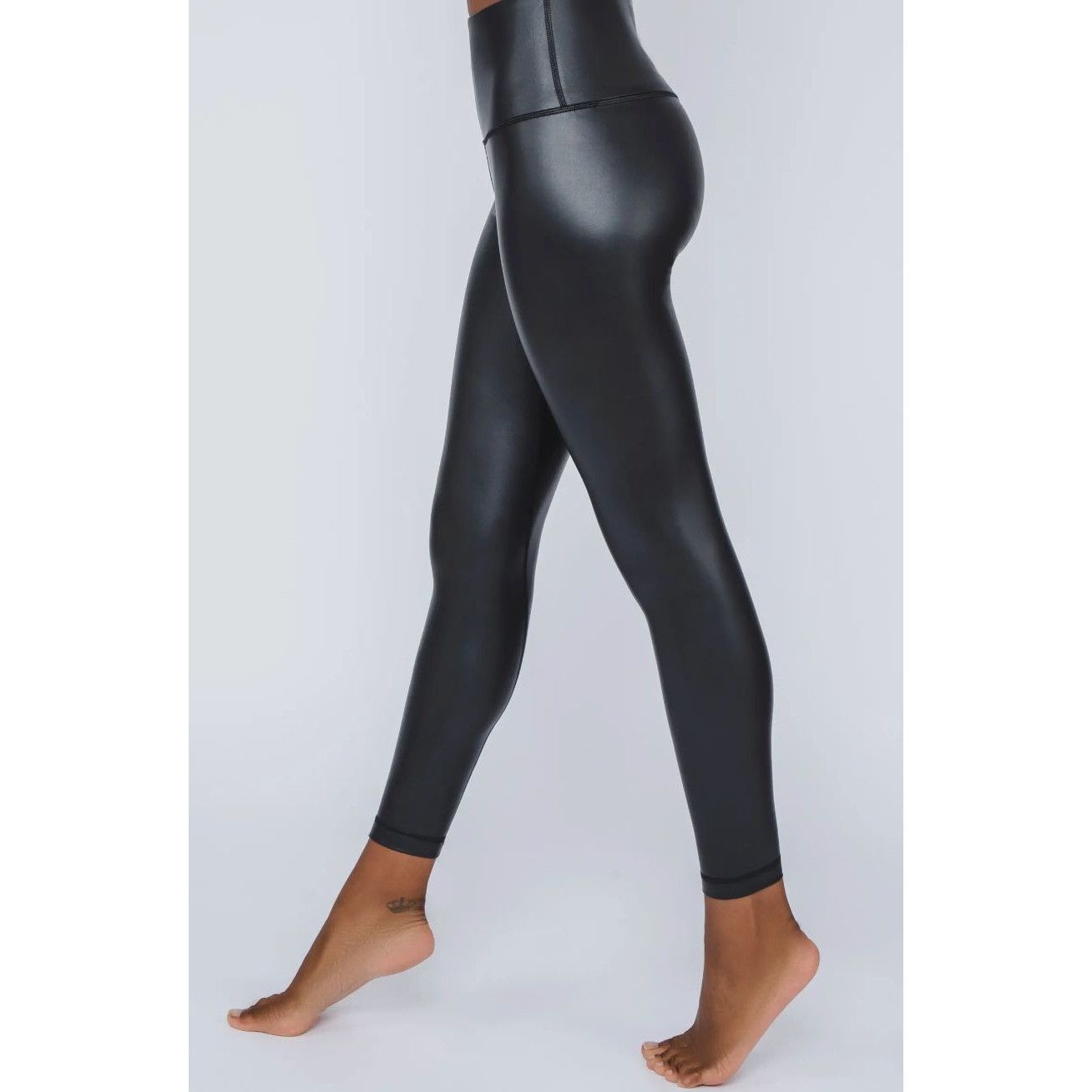 Other 90 Degree By Reflex Black Faux Leather Leggings Size 27" / US 4 / IT 40 - 5 Thumbnail