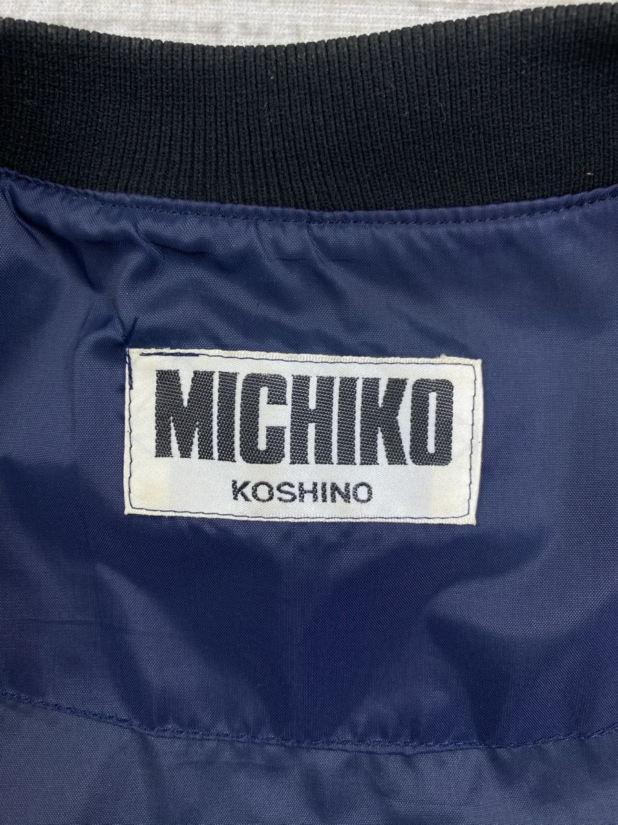 Michiko Koshino London × Vintage Vintage Michiko Koshino London Big Logo Bombers Jacket Size US L / EU 52-54 / 3 - 10 Thumbnail