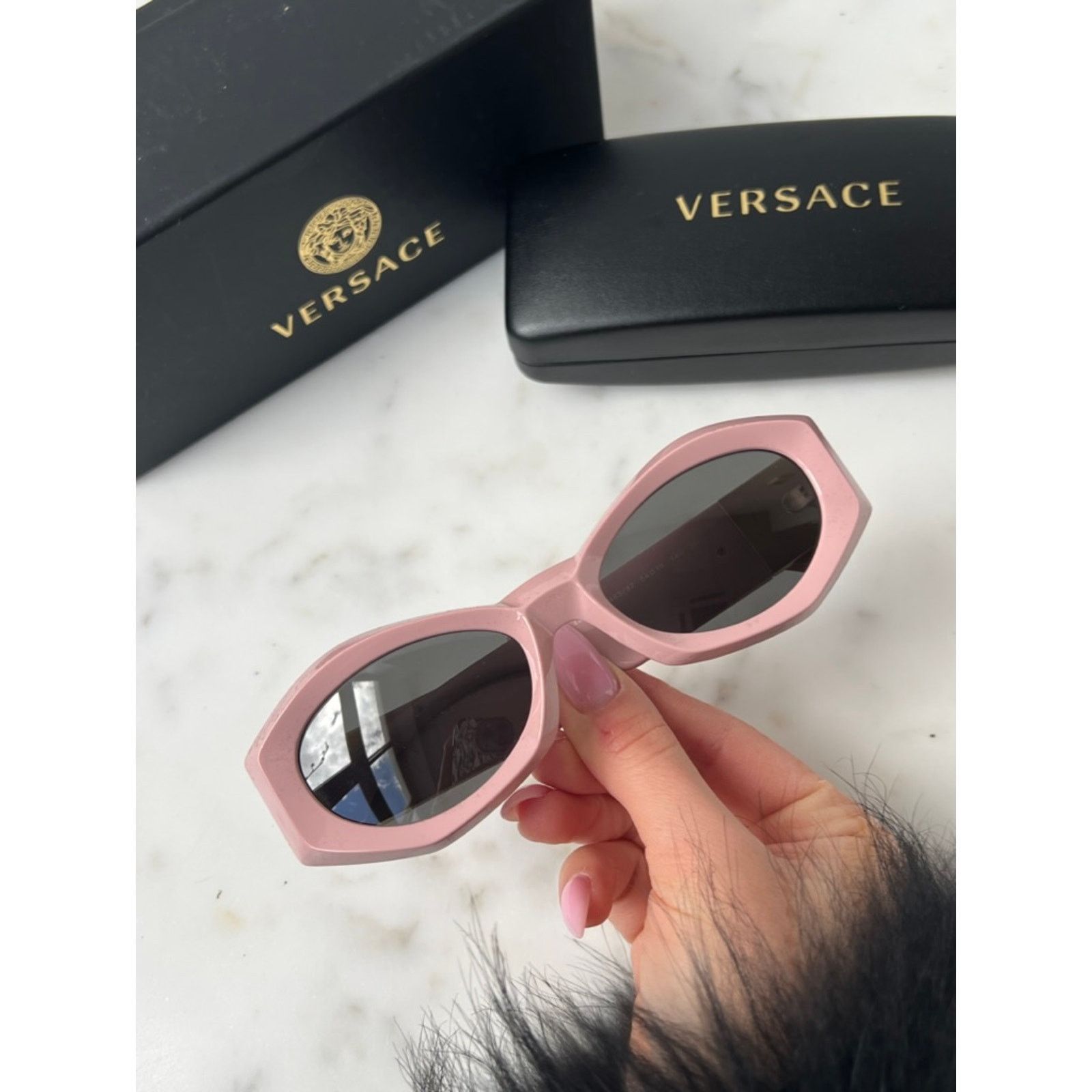 Versace NEW Versace VE4466-U Pink Cat Eye Sunglasses Size ONE SIZE - 3 Thumbnail
