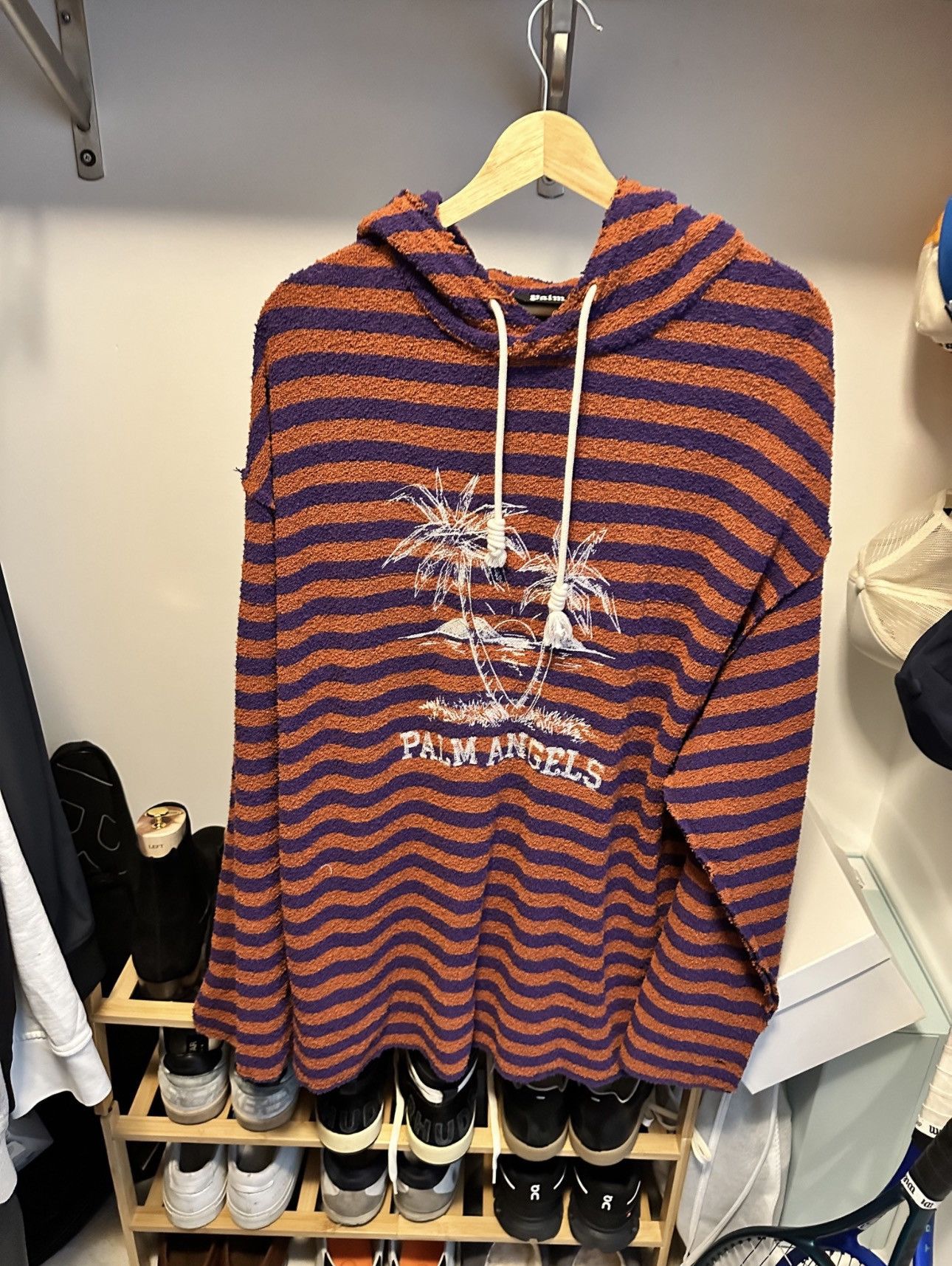 Palm Angels Palm Angels French Terry Towel Hoodie Size US M / EU 48-50 / 2 - 1 Thumbnail