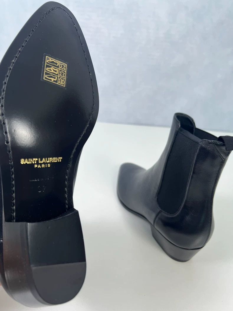 Saint Laurent Paris Saint laurent paris 21fwWyatt Foundation Chelsea Leather Bo Size US 5 / EU 37 - 5 Thumbnail