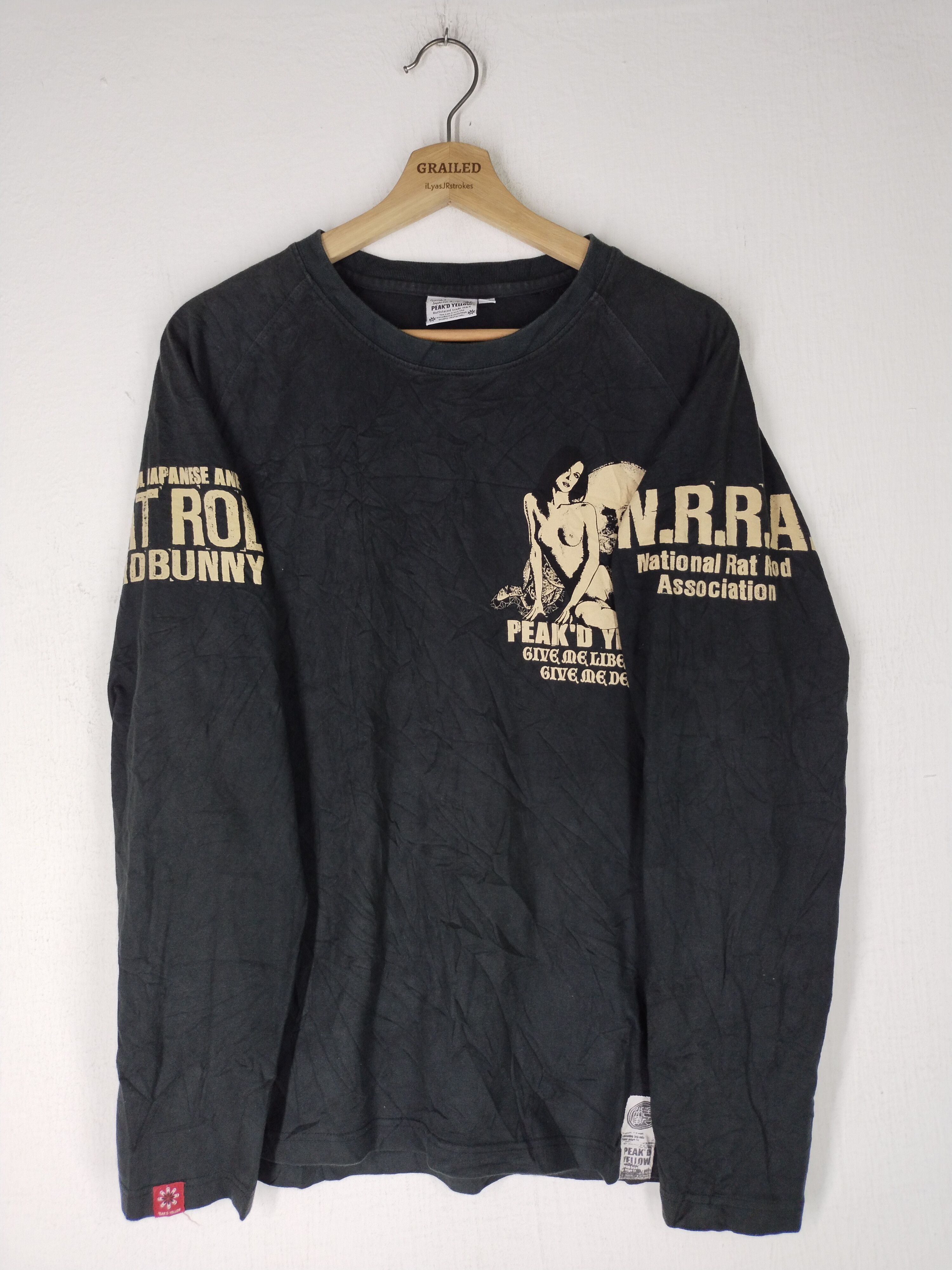 Japanese Brand Ted Company NRRA Peak'D Yellow Long Sleeve Tee Size US M / EU 48-50 / 2 - 11 Thumbnail