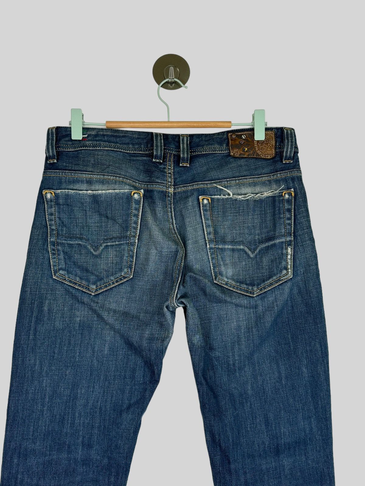 Diesel × Hysteric Glamour × Japanese Brand VTG DIESEL INDUSTRY DISTRESSED MOD VIKER MUD WASH DENIM Size US 31 - 9 Thumbnail